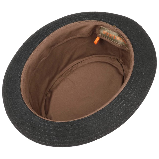 Chapeau Pork Pie Stetson En Feutre De Laine Made In Italy – Élégant, Léger Et Imperméable, Style Automne-Hiver