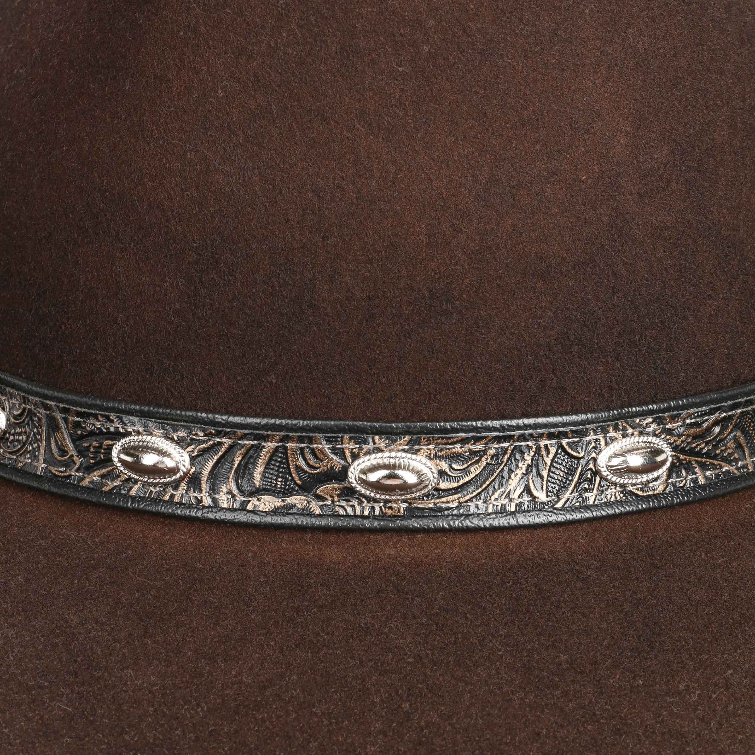 Chapeau De Cowboy Vintage Stetson 3X - Feutre Castor Marron - Taille 7 1/4 - Occasion