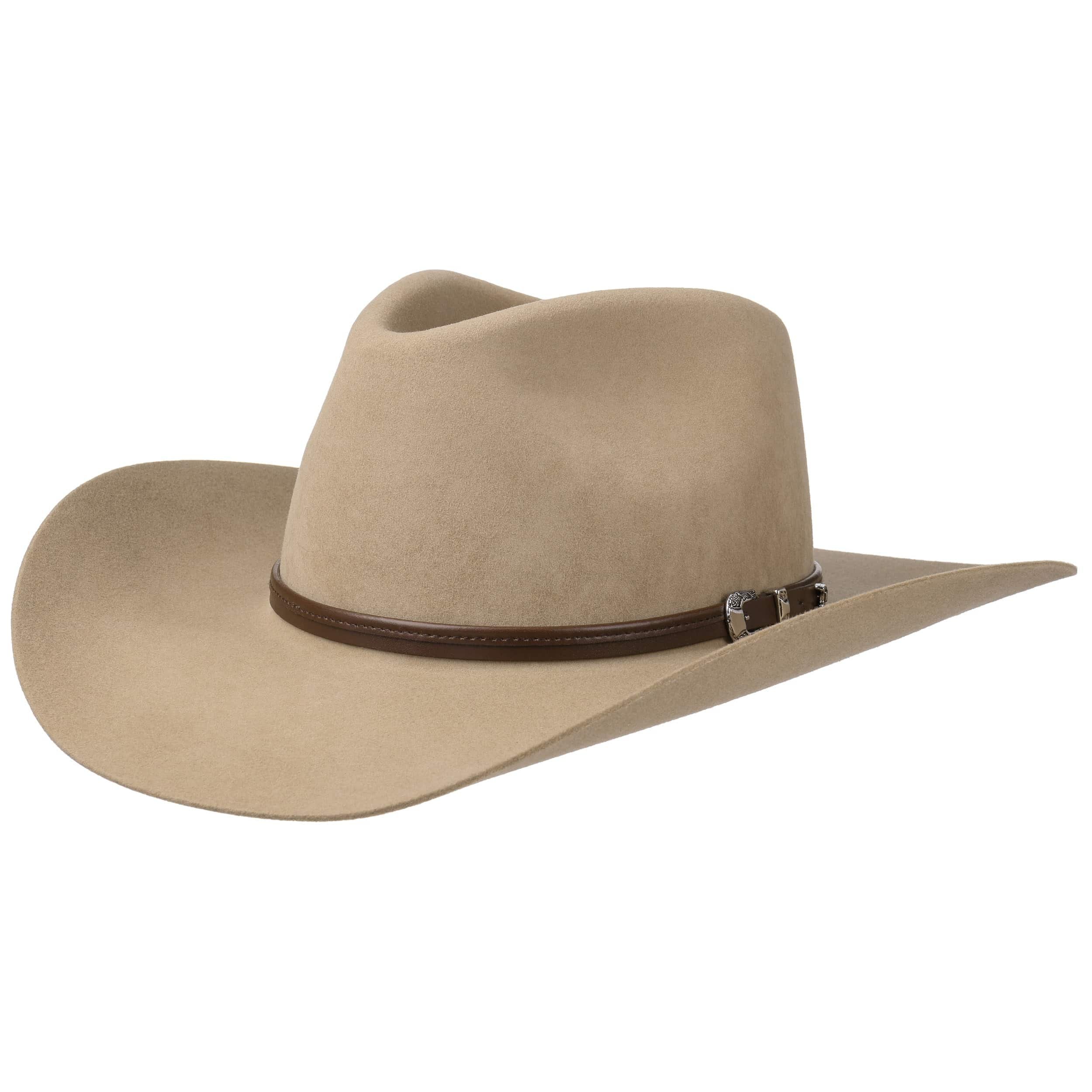 Chapeau Cowboy Vintage John B Stetson 4X - Feutre Marron Castor, Taille 7 1/4