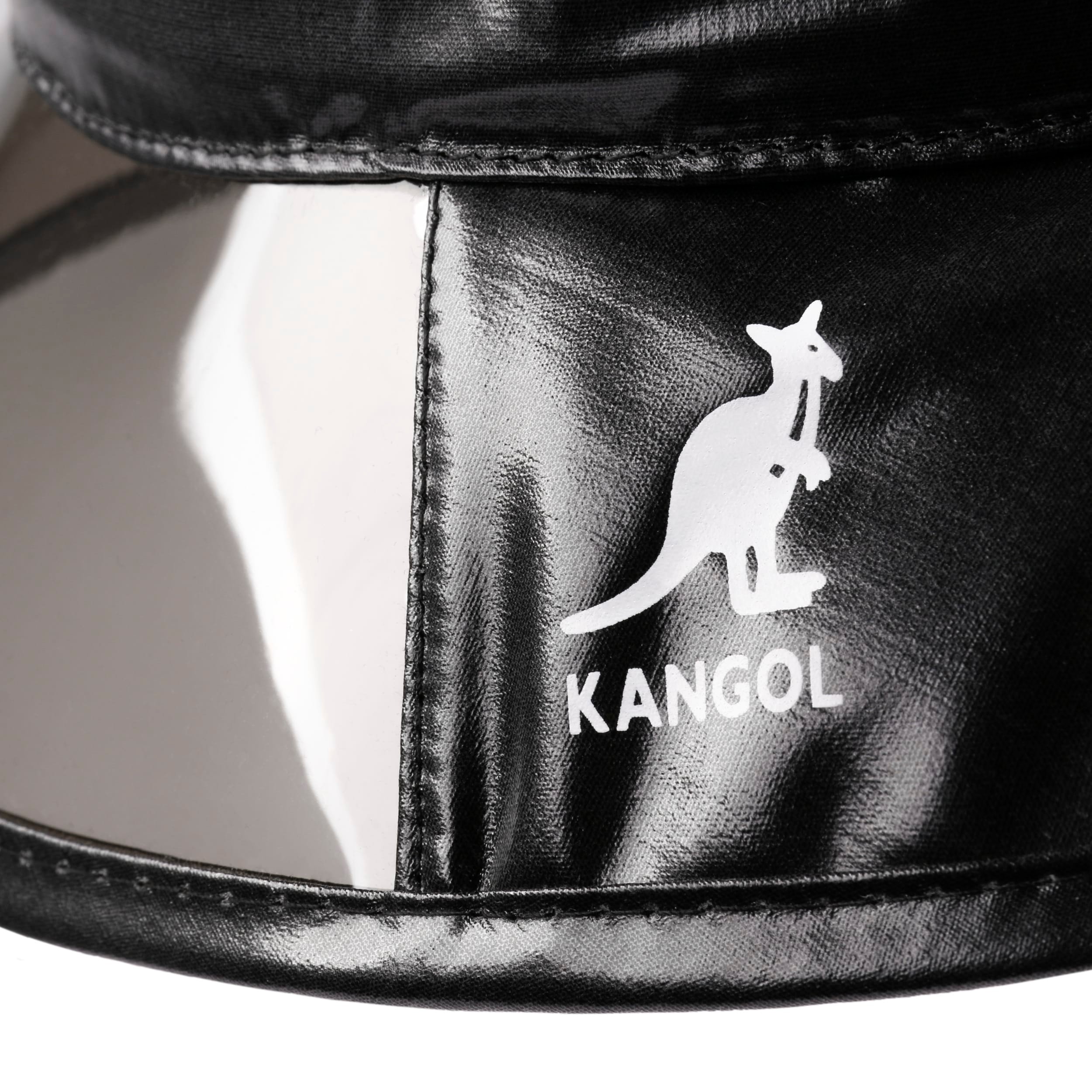 Chapeau Kangol Outdoor Récupéré - Noir - 100% Coton - Style Utility Avec Ventilation Et Cordon