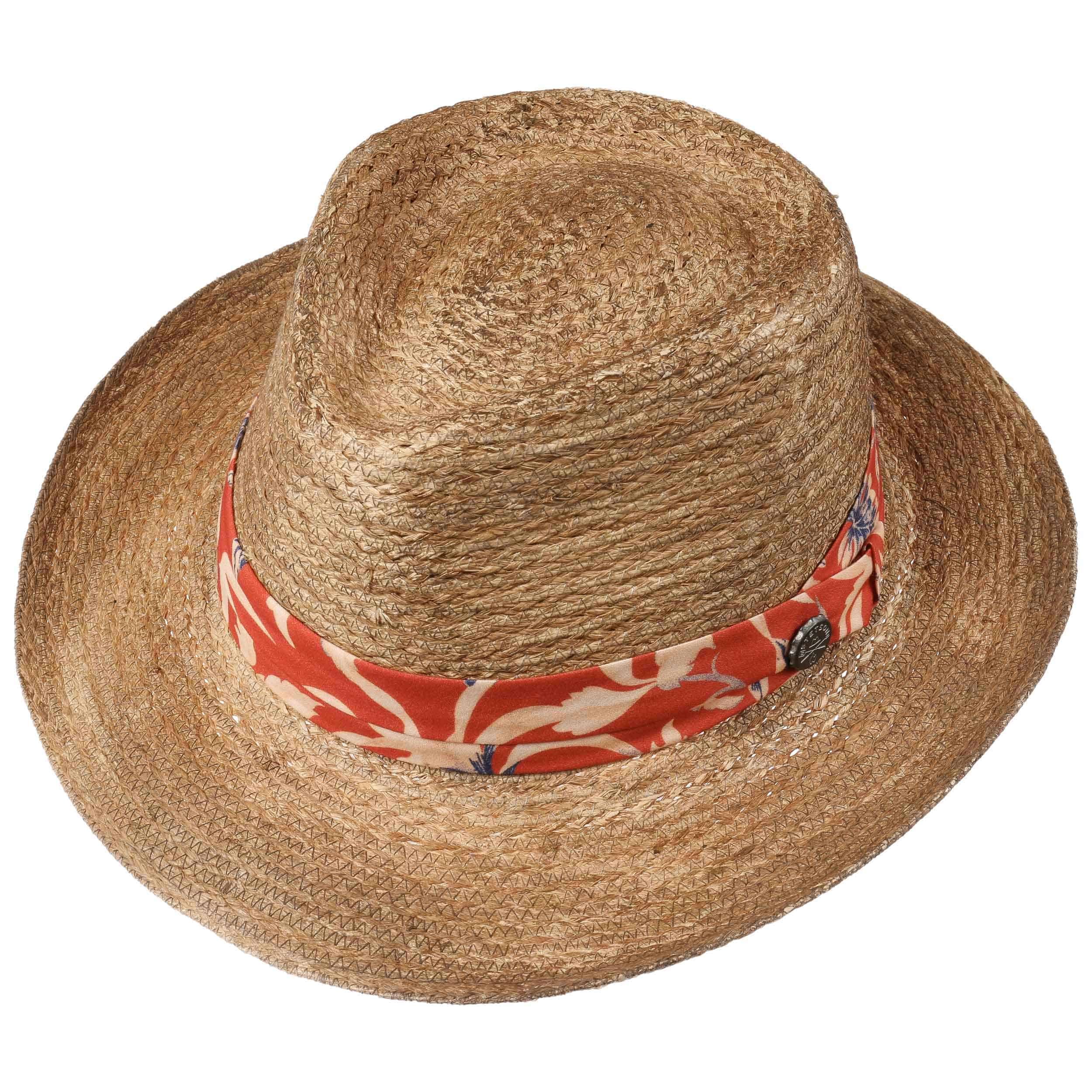 Chapeau Stetson Laverne Trilby En Raphia – Bords 4 Cm, Protection UV 40+, Style Fedora été