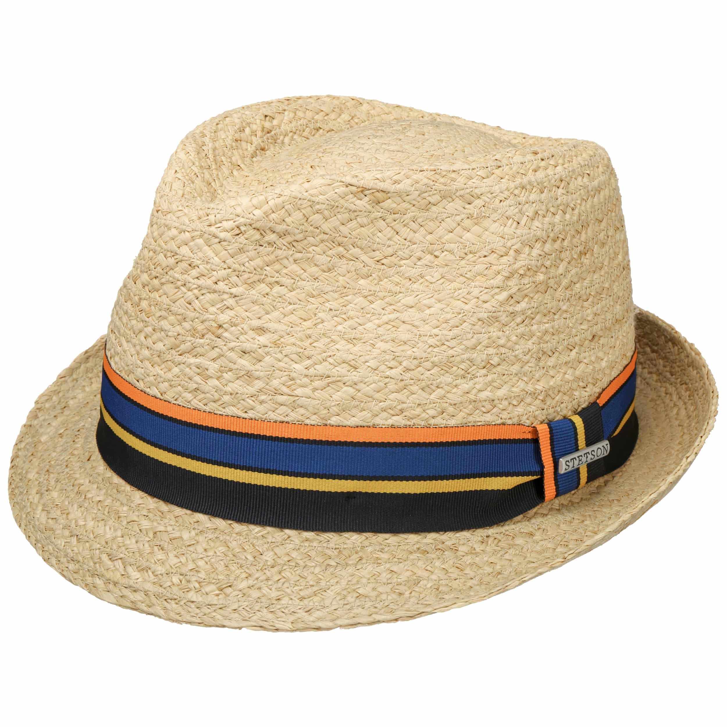 Chapeau Stetson Trilby Raphia – Fedora été Homme – Bord 4 Cm, Protection UV 40+