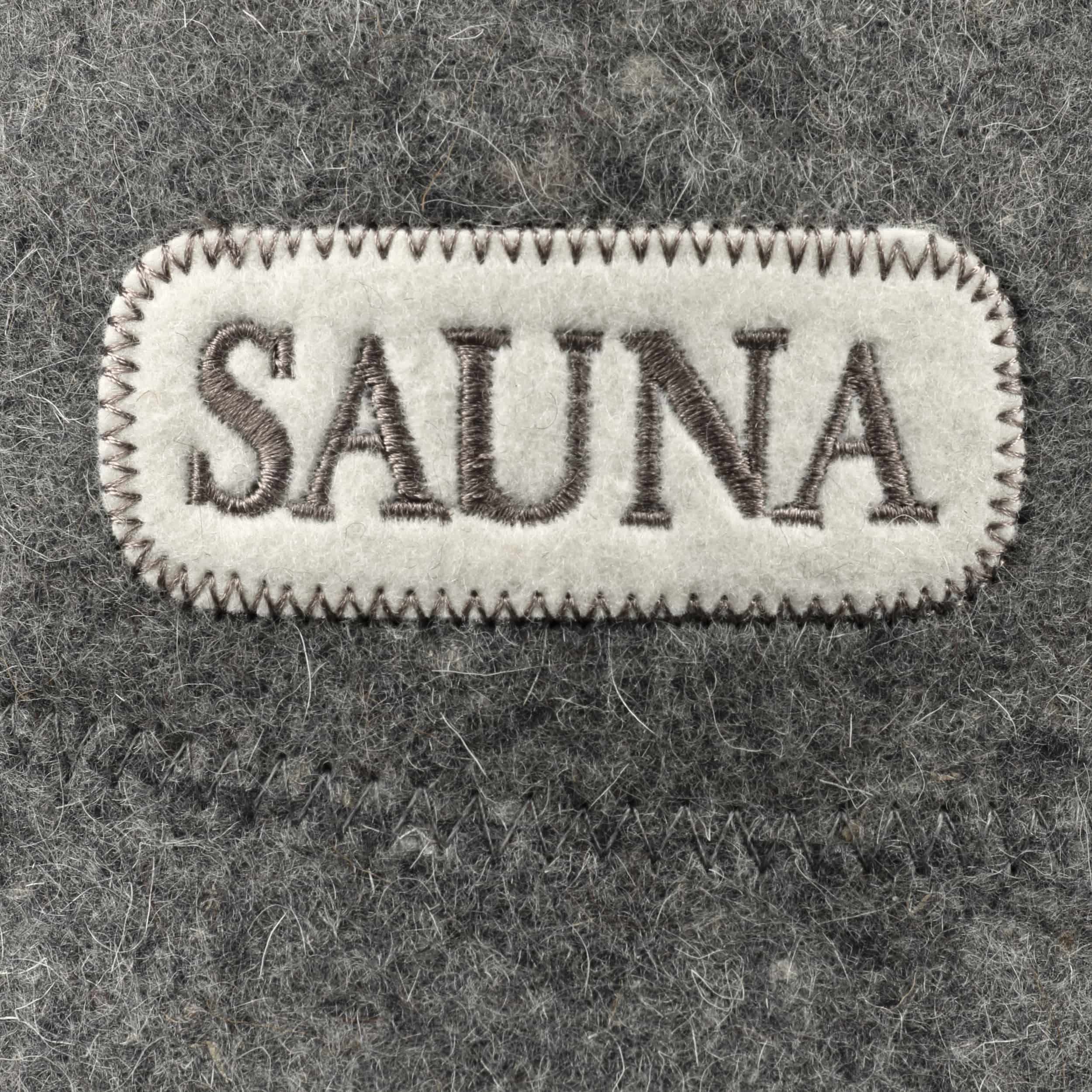 Guide ebook incluse pour sauna en anglais Protégez votre tête de la chaleur Natural Textile Chapeau de Sauna 'Sauna Boss Bucket' Blanc 100% chapeaux en feutre de laine biologique 
