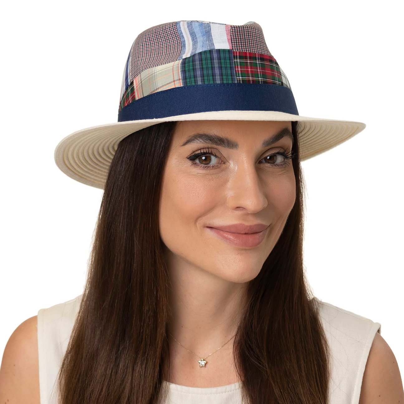 Chapeau De Soleil Echo Pour Femme - Bleu Et Noir, Neuf Avec étiquettes