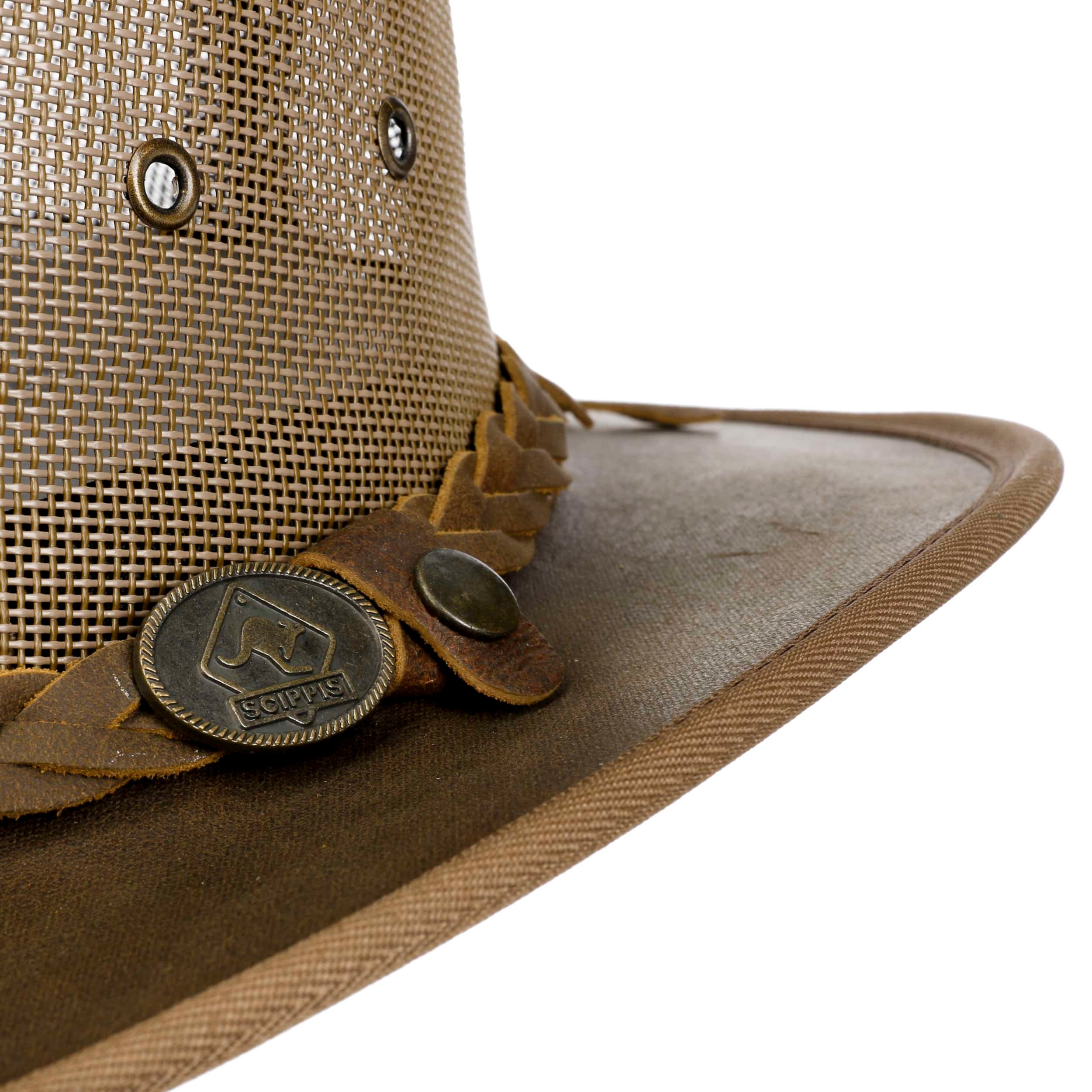 Bandeau De Chapeau En Simili Cuir - Pour Chapeau Panama, De Paille, Western - Circonférence 56-58 Cm - Décoration