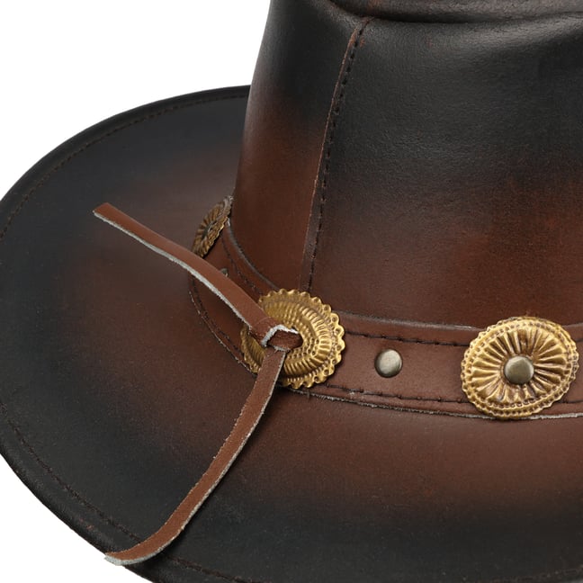 Votrechapeau Trilby Cuir Scandicci - Chapeau Élégant Homme Femme - Fabriqué En Italie