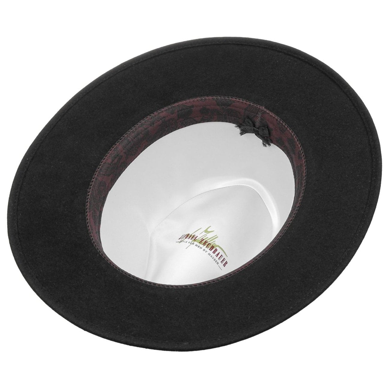 Chapeau de cowboy en feutre marron foncé. Chapeau western à