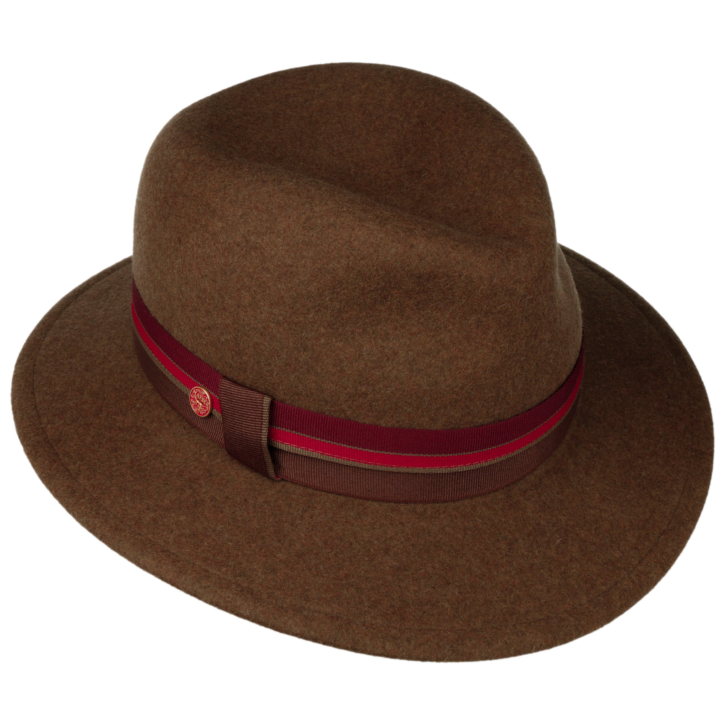 Chapeau Western En Feutre De Laine Marron Wyoming – Taille 55-61, Imperméable, Bandeau Strass