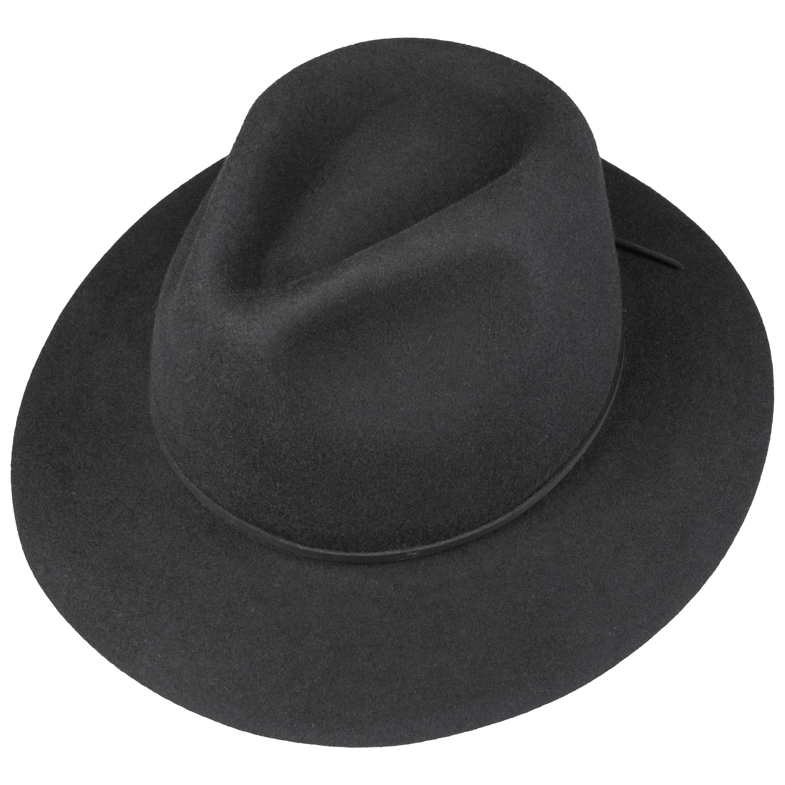 Chapeau Vintage Homme Femme Chapeau Fedora Fiebig - Feutre De Laine Fait En Italie, Style Vintage Chapeau Bogart Laine