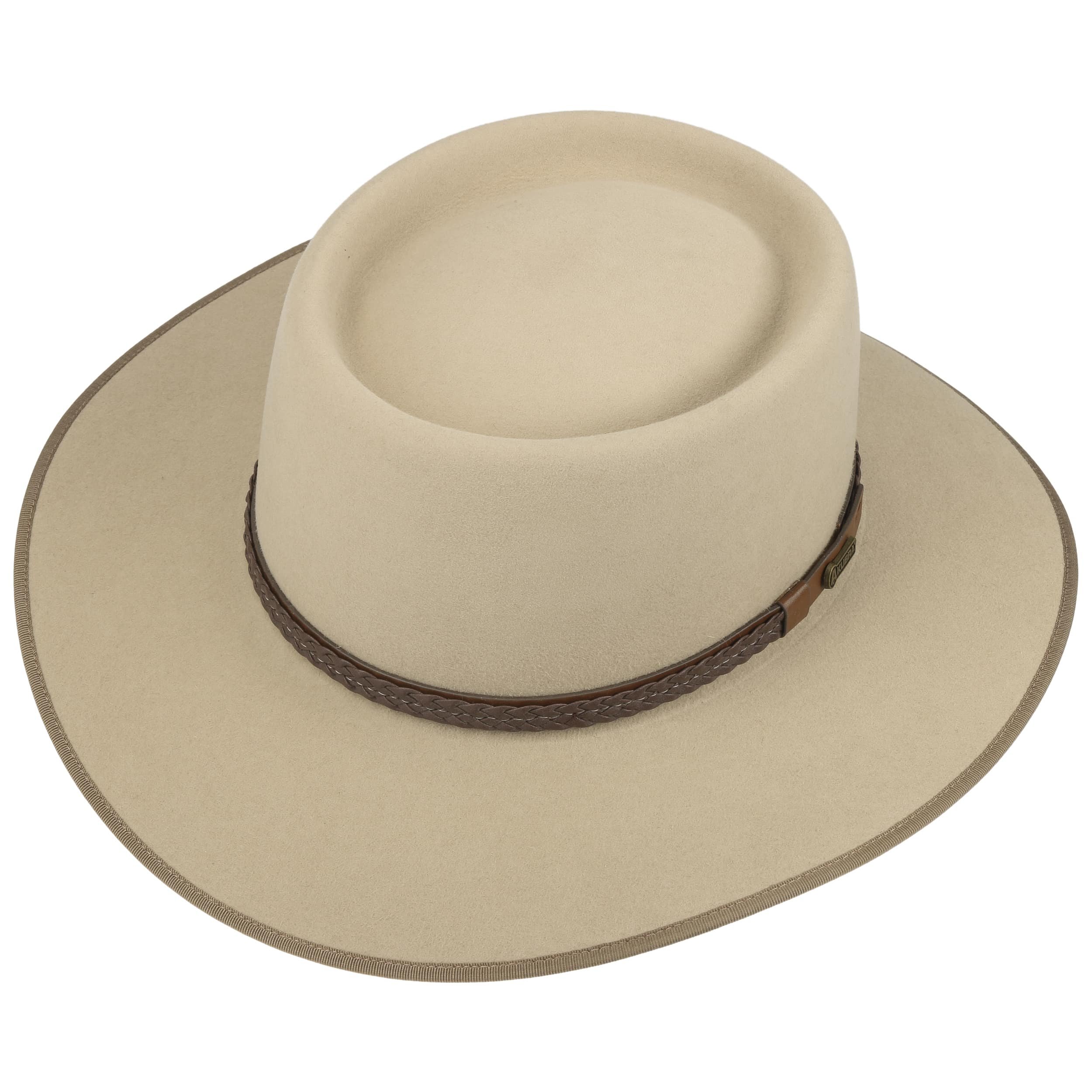 Chapeau De Cowboy Vintage Plainsman En Feutre, Style Western Fresno - Marque HaT