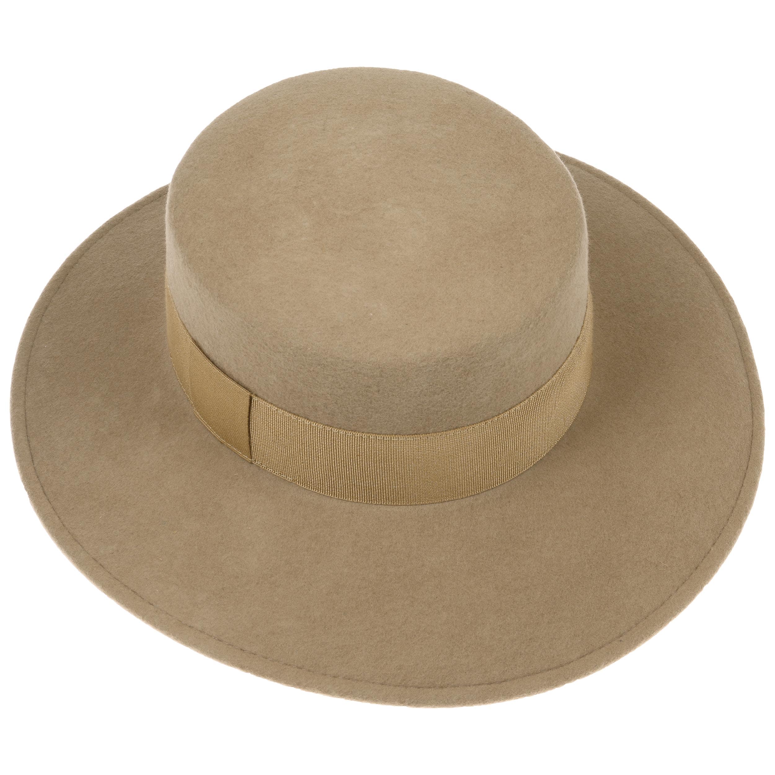 Chapeau De Paille De Style Hepburn Avec Ruban Pour Femme, Grand