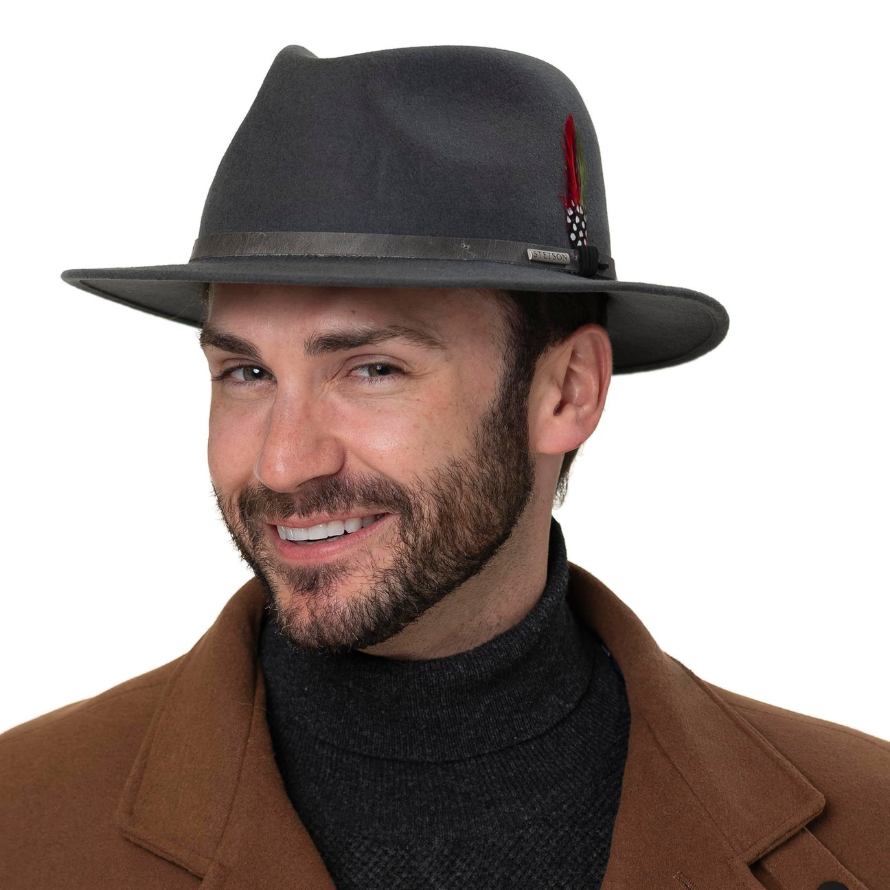 Chapeau en Laine avec Bande de Cuir Uni by Lierys - CHF 89.95