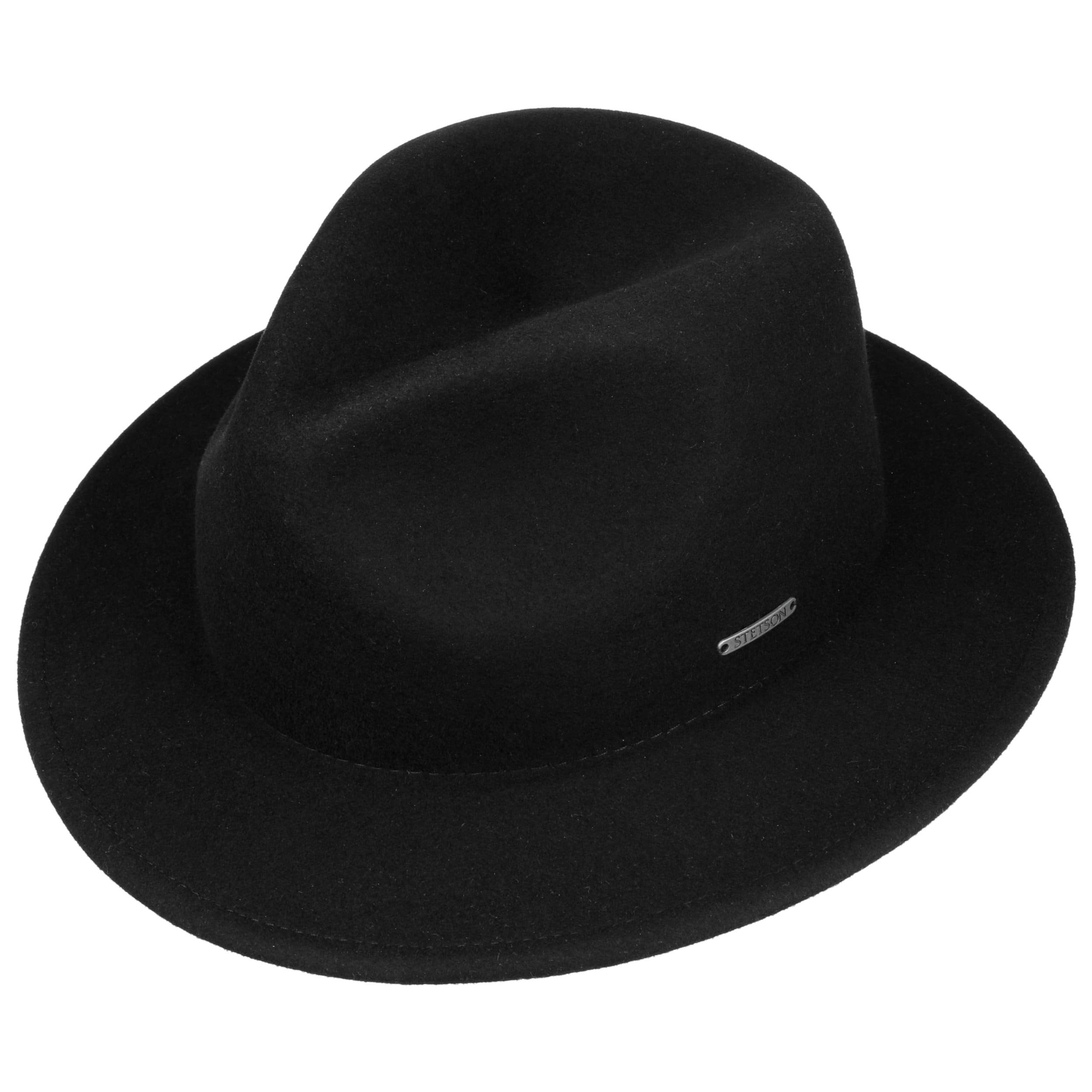 Chapeau Stetson Traveller En Laine Feutrée Homme - Hydrofuge, Malléable, Style Voyageur, Toutes Saisons