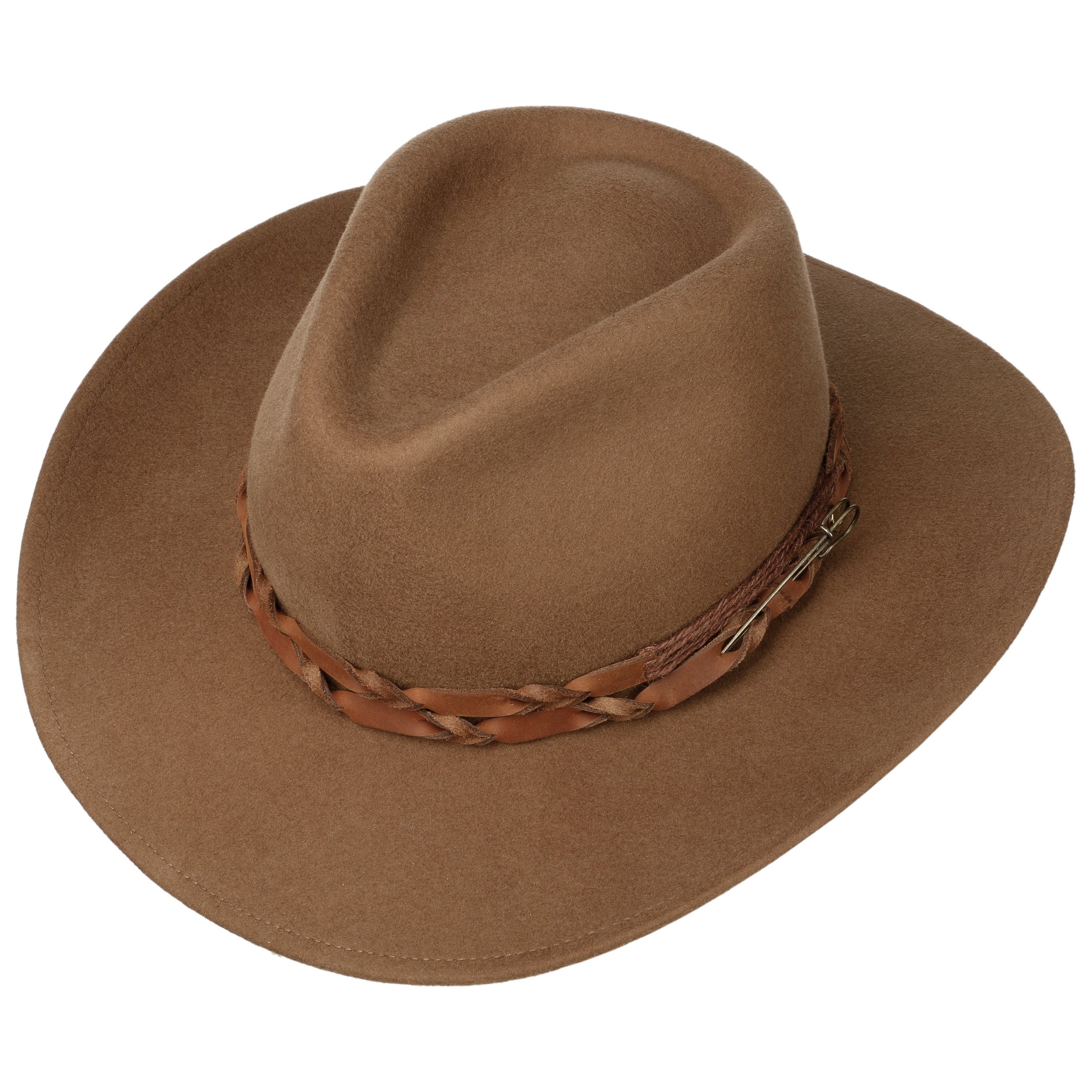 Chapeau Cowboy Western Stetson XX En Laine Premium - Taille 7 1/4 - Noir - Vintage