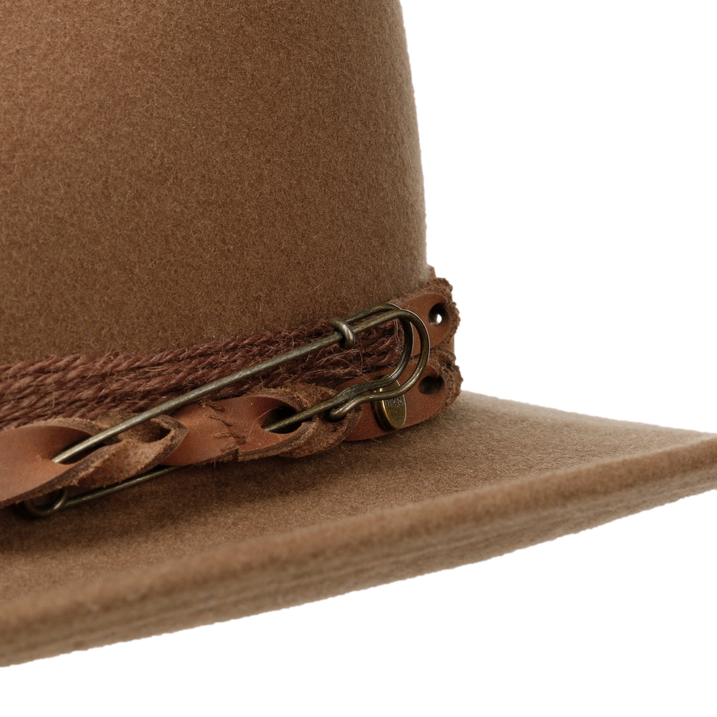Chapeau Western Stetson En Laine Feutrée – Bandeau Cuir – Hydrofuge, Malléable – Pour Homme, Automne-hiver - 12