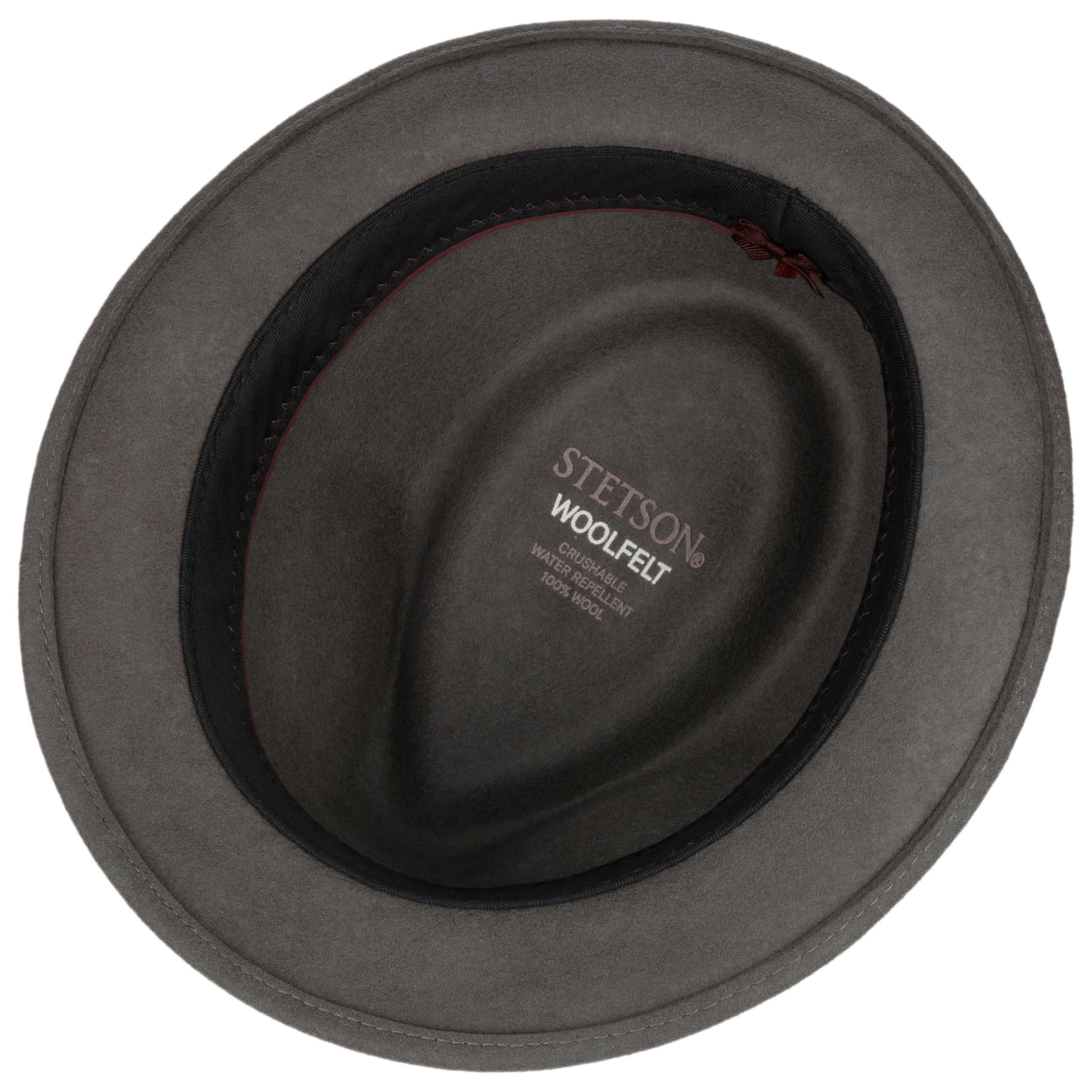 Chapeau Trilby Feutre Laine écrasable - Unisexe - Toutes Tailles - Fabriqué UK