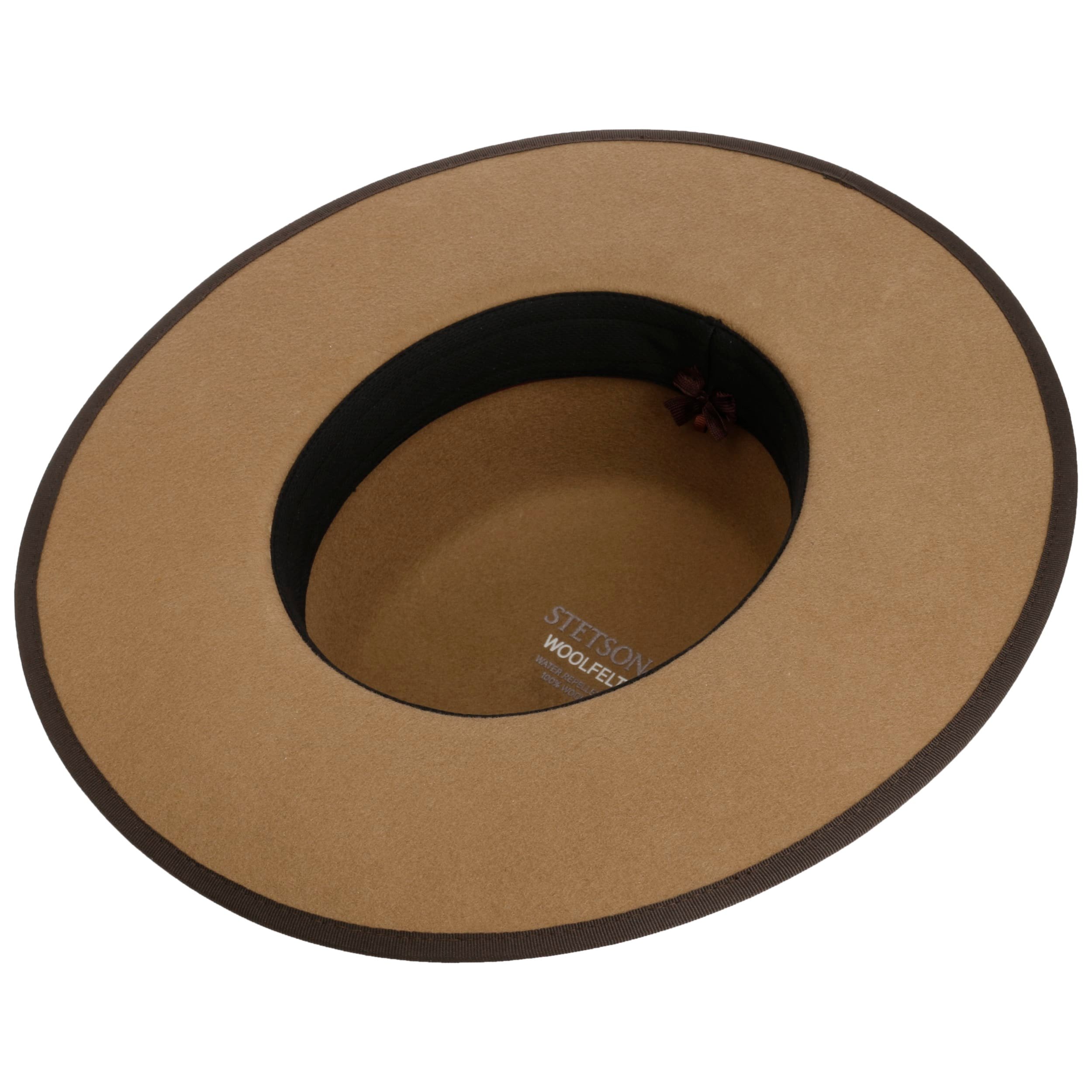 Chapeau cowboy luxe marron en suede adulte Chapeau cowboy luxe marron en suede adulte