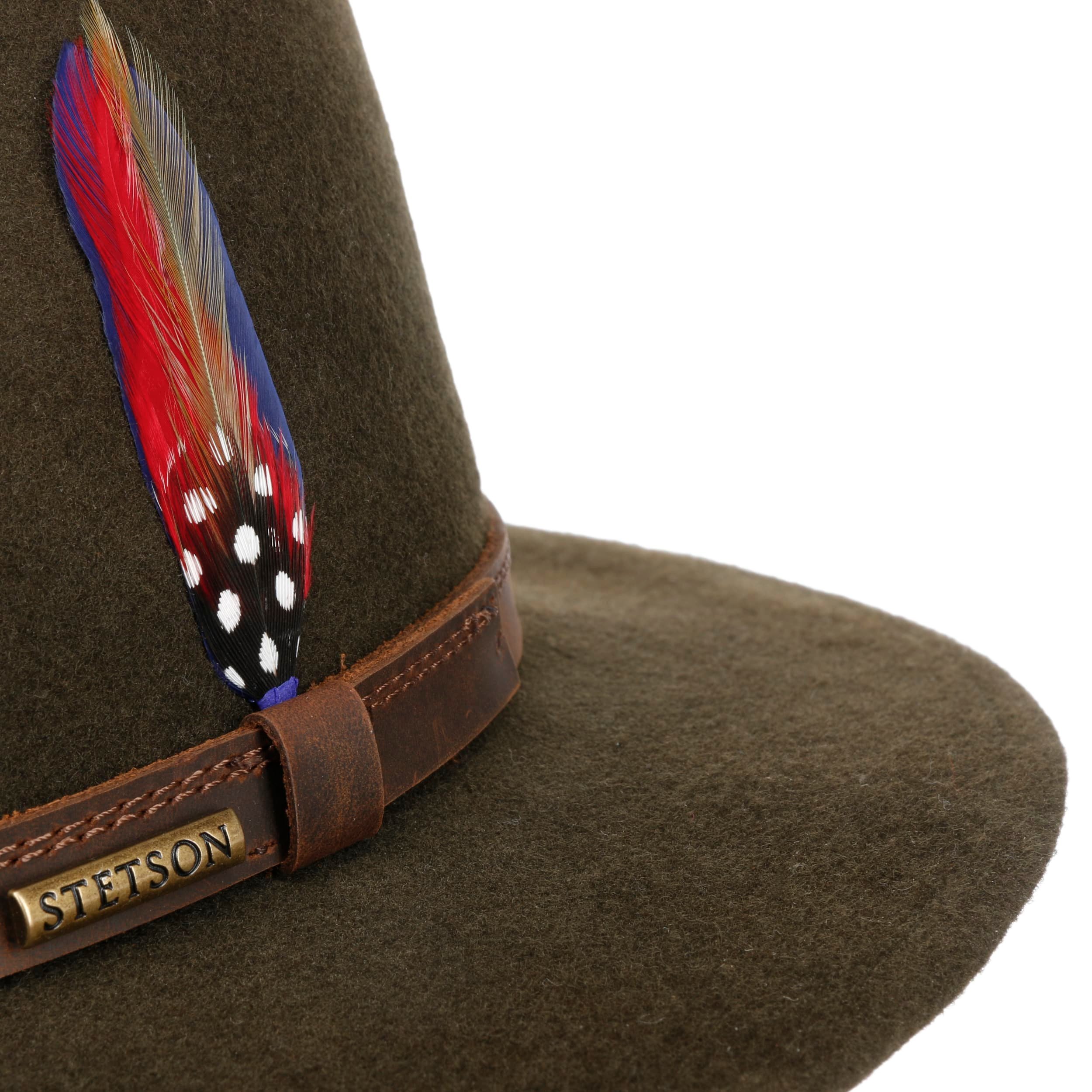 Chapeau En Laine Silver Canyon Patiné Style Outback – Couleur Marron Taille Petit