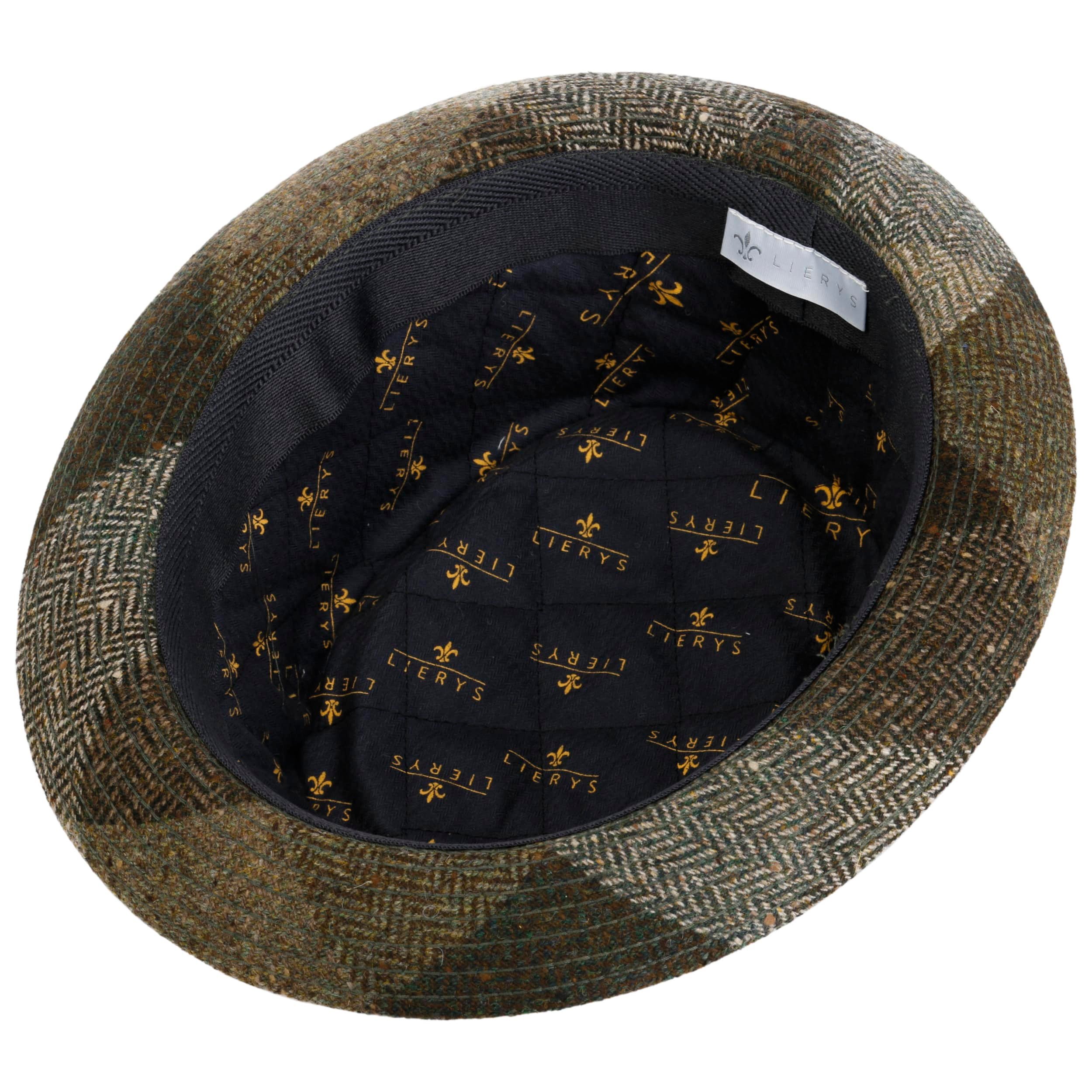 Chapeau Pork Pie En Laine Fait En Italie - Bande Colorée, Bord étroit 4 Cm - Style élégant Et Décontracté Pour Homme