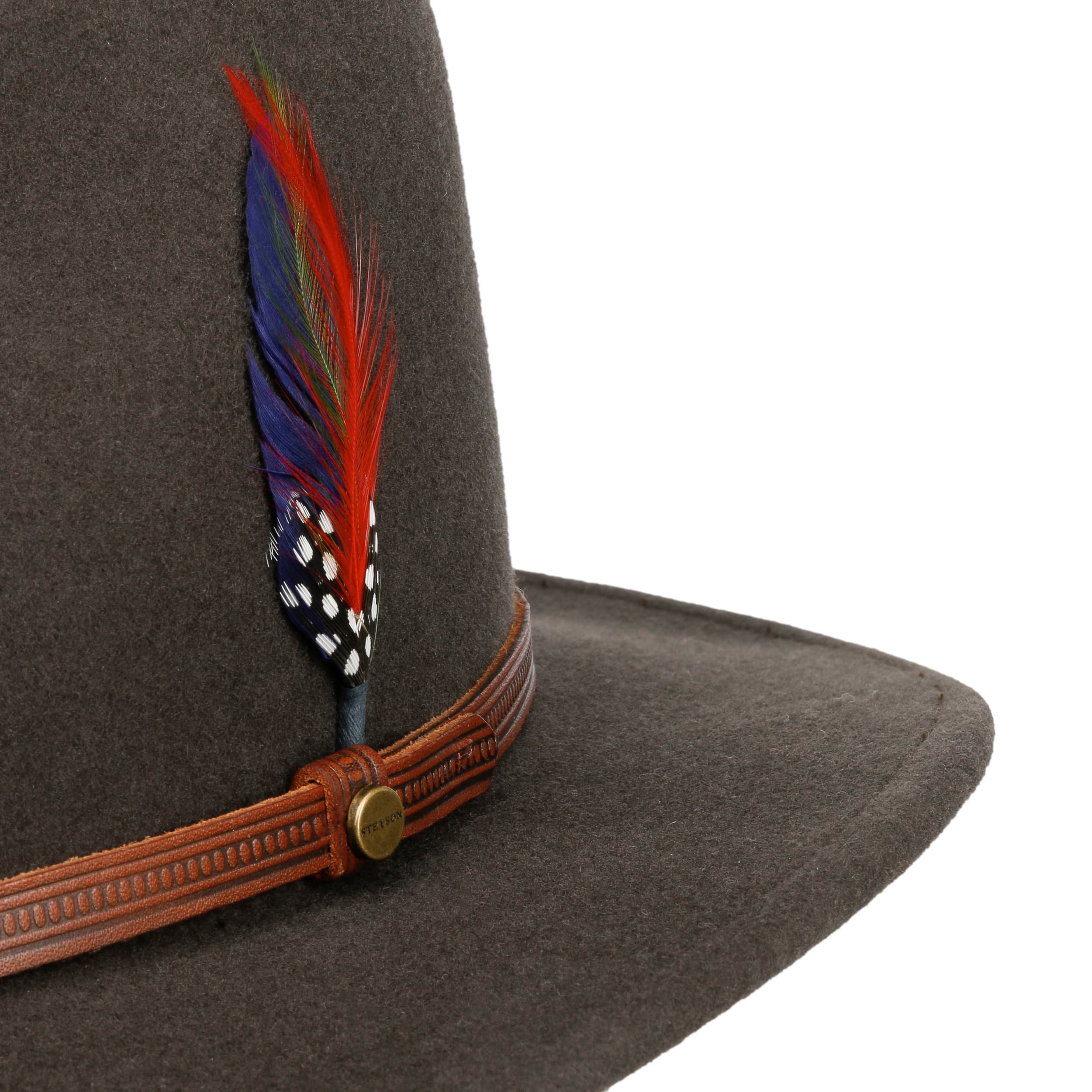 Chapeau Stetson Traveller Homme – Feutre Laine – Hydrofuge Asahi-Guard – Bande Cuir – Outdoor