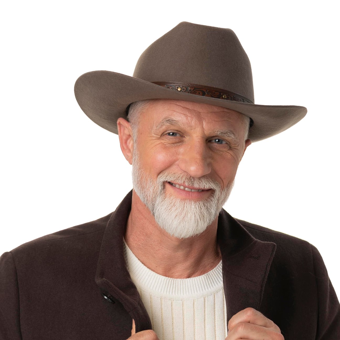 Chapeau Western En Laine Feutrée Chapeau Stetson Western Homme En Laine - Feutre Golden Valley, Hydrofuge, Style Cowboy Chapeau Cuir Homme