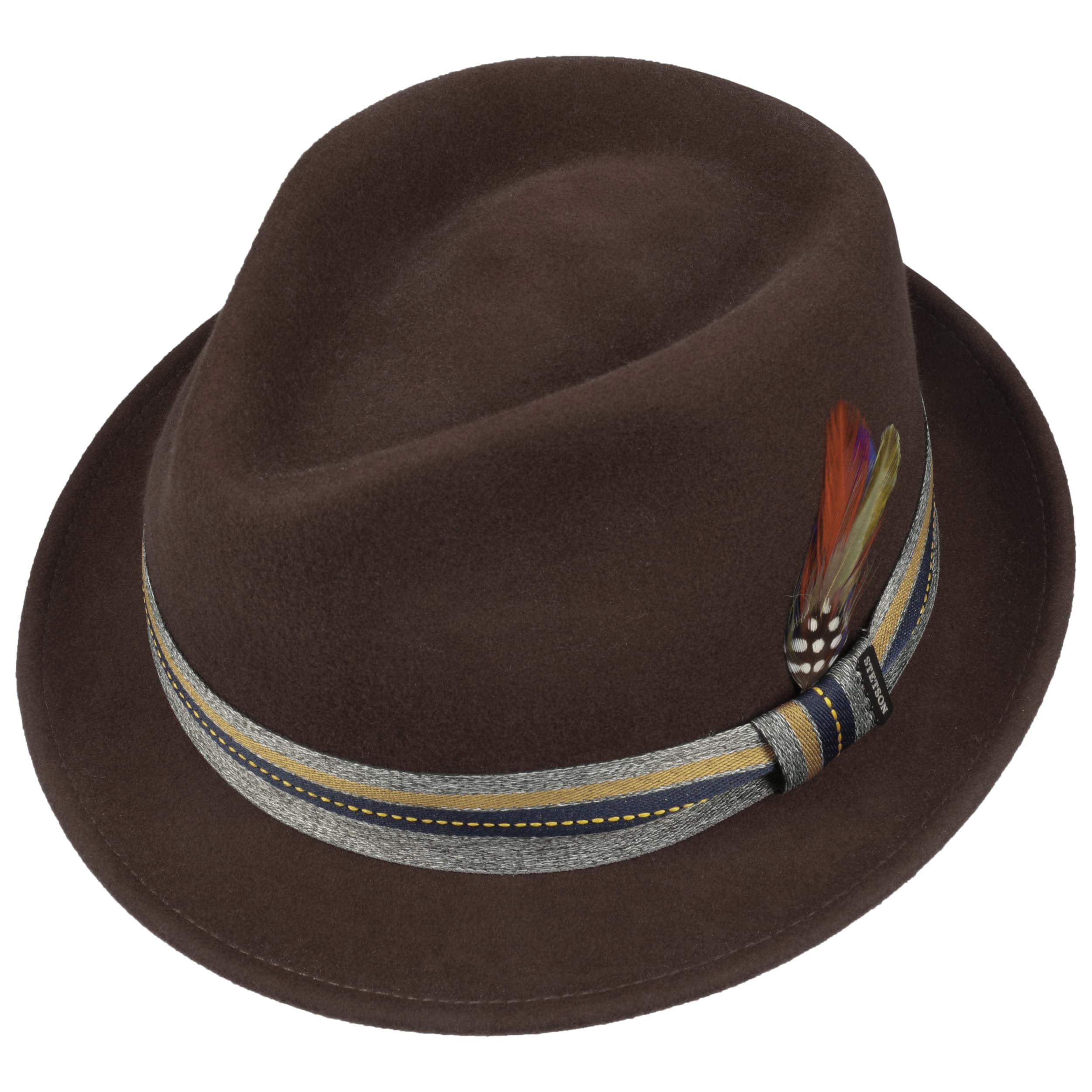 Stetson Chapeau En Feutre De Poil New Amish Femme/Homme - Made In The EU Automne-Hiver Hiver - 57 Cm Beige Clair