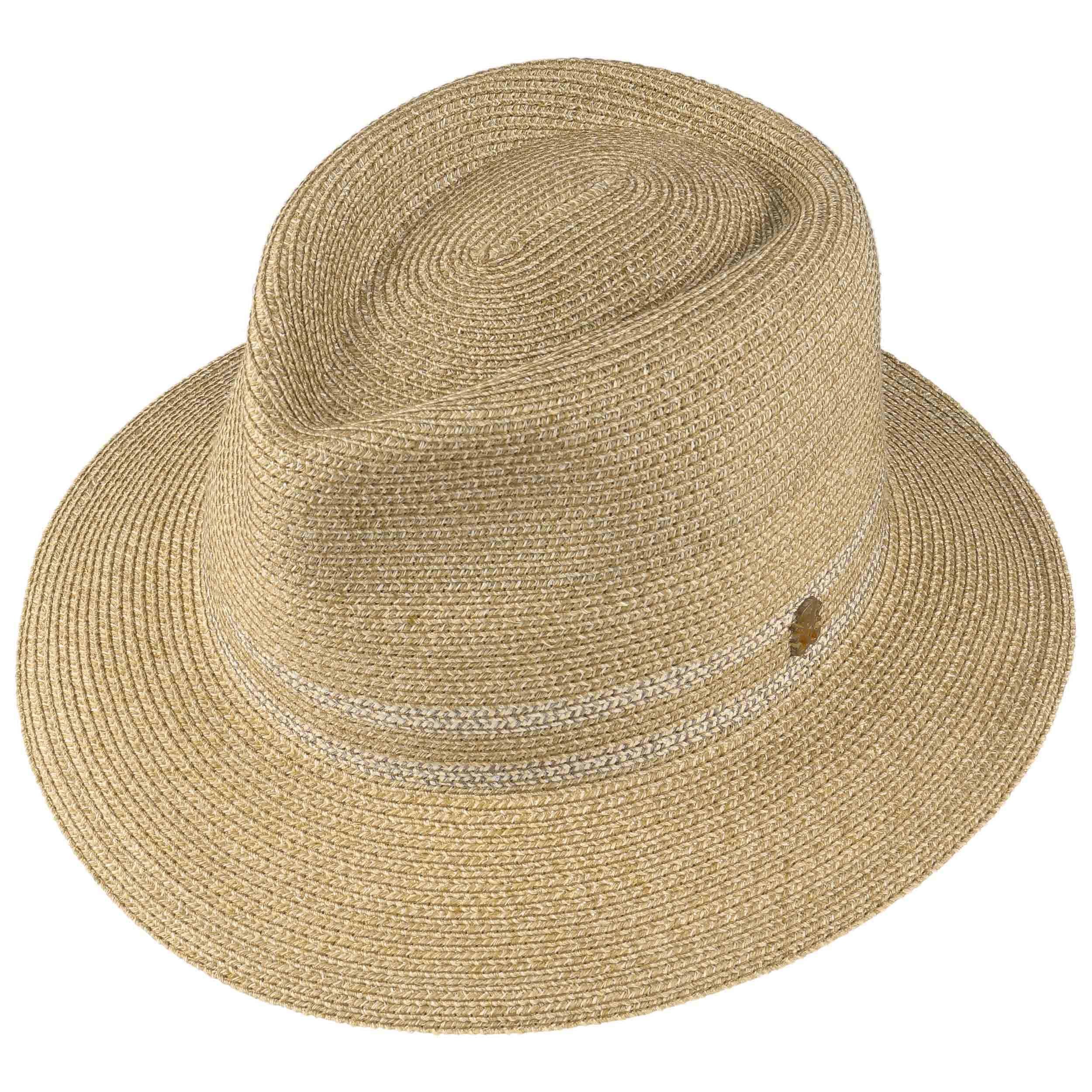 Chapeau Panama Mayser Milz En Paille Brune - Tour De Tête 55 Cm - Occasion