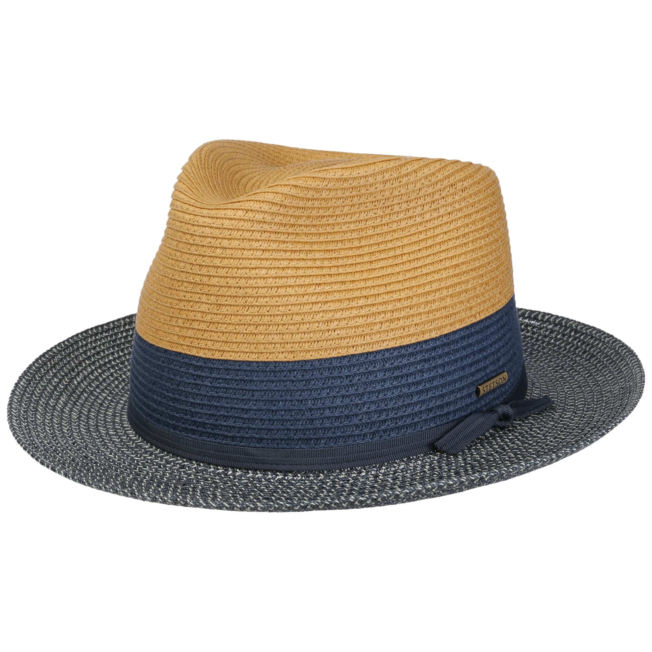 Stetson Chapeau En Paille Western Vented Toyo Femme/Homme - De Soleil D'Ete Cowboy Avec Bandeau Cuir Printemps-ete Printemps Ete - M (56-57 Cm) Blanc Creme