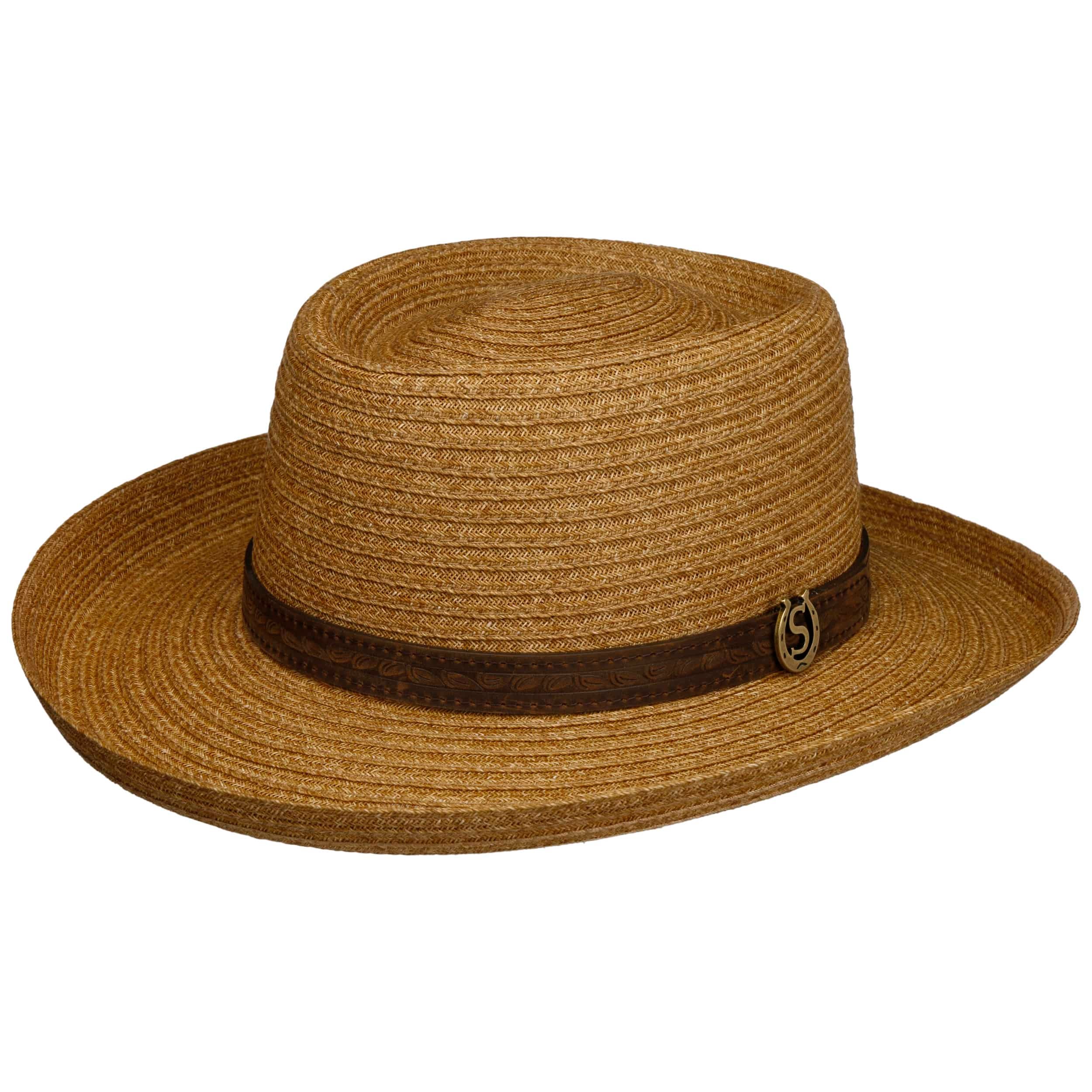 Chapeau Stetson En Paille Toyo Nark - Élégant Été Avec Ruban Gros Grain