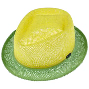 Chapeau En Paille Pork Pie Lipodo Leoluca - Made In Italy, Ruban Gros Grain, Unisexe - Printemps/Été