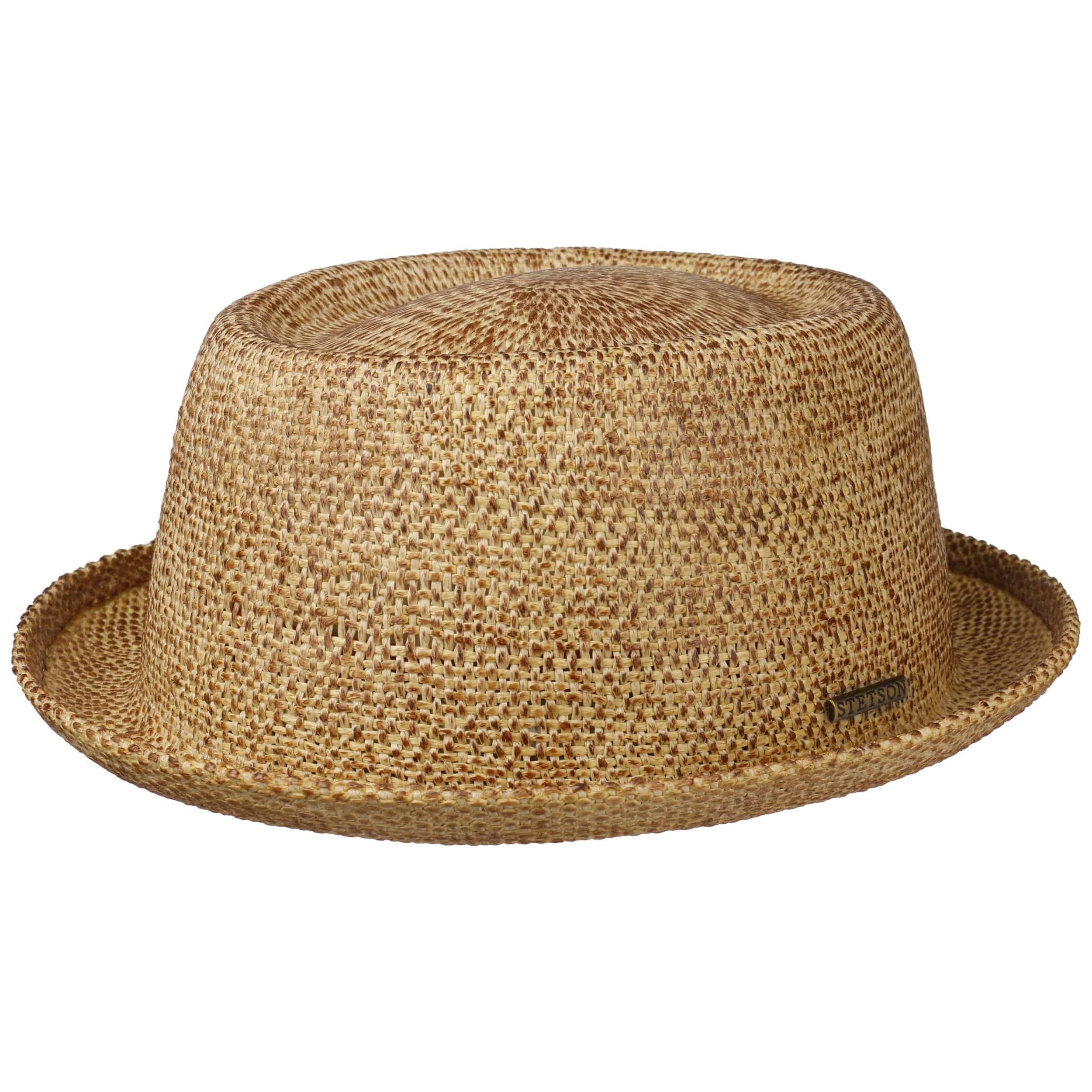 Chapeau Paille Porkpie Durban Dasmarca – Été Élégant, Bord 4 Cm, Couronne 9,5 Cm, Léger Respirant