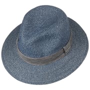 STETSON Chapeau En Paille Nark Toyo Homme Femme - Chapeau D'Été Plage Soleil Avec Ruban Gros Grain