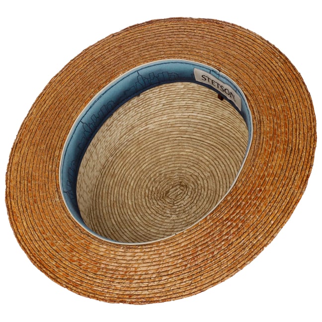 Stetson CHAPEAUSHOP Traveller Chapeau de Paille avec jugulaire Bande en Cuir Homme Printemps Ete