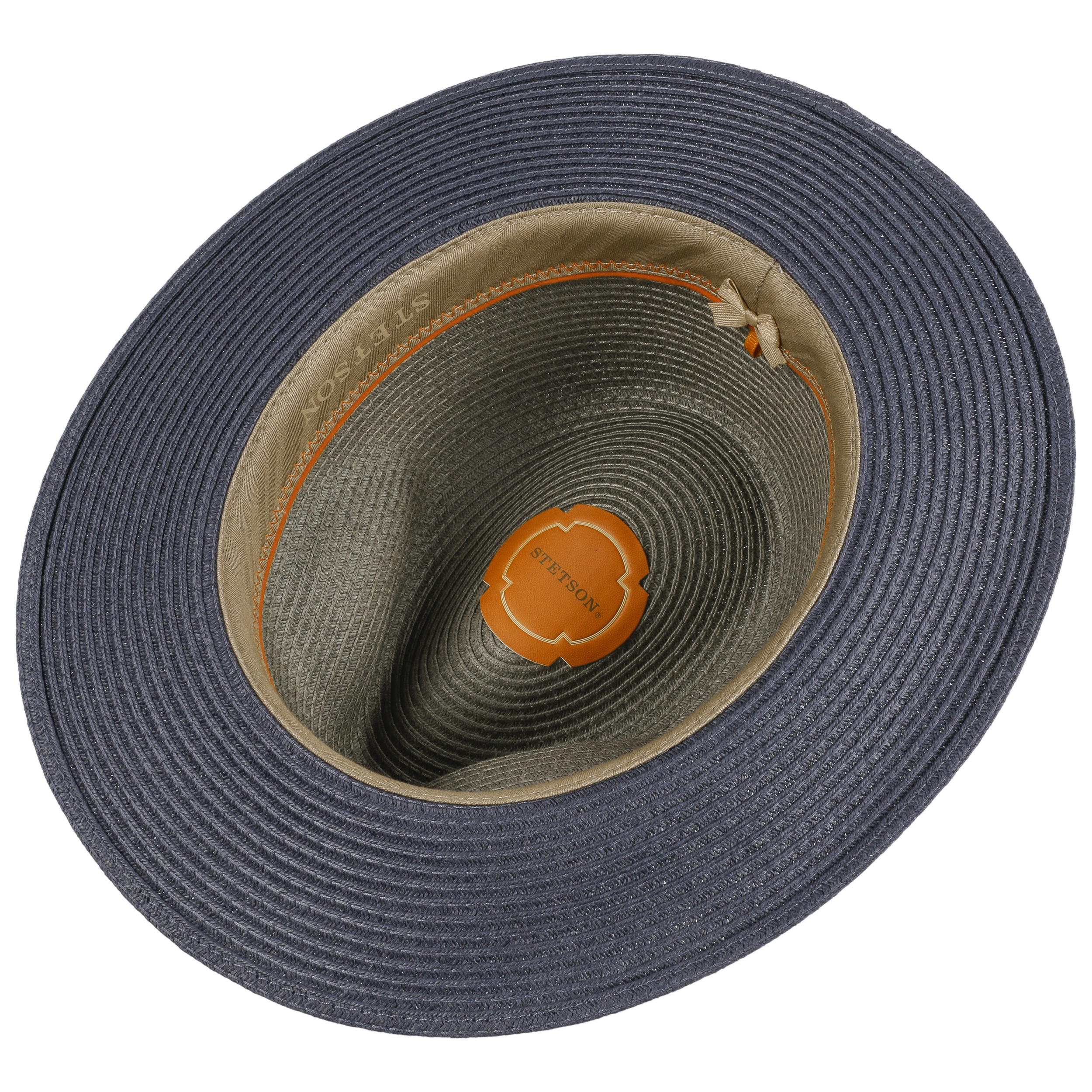 Stetson Chapeau En Paille Romaro Toyo Femme/Homme - Traveller D'Ete De Plage Avec Ruban Gros Grain Ete Printemps-ete - S (54-55 Cm) Bleu