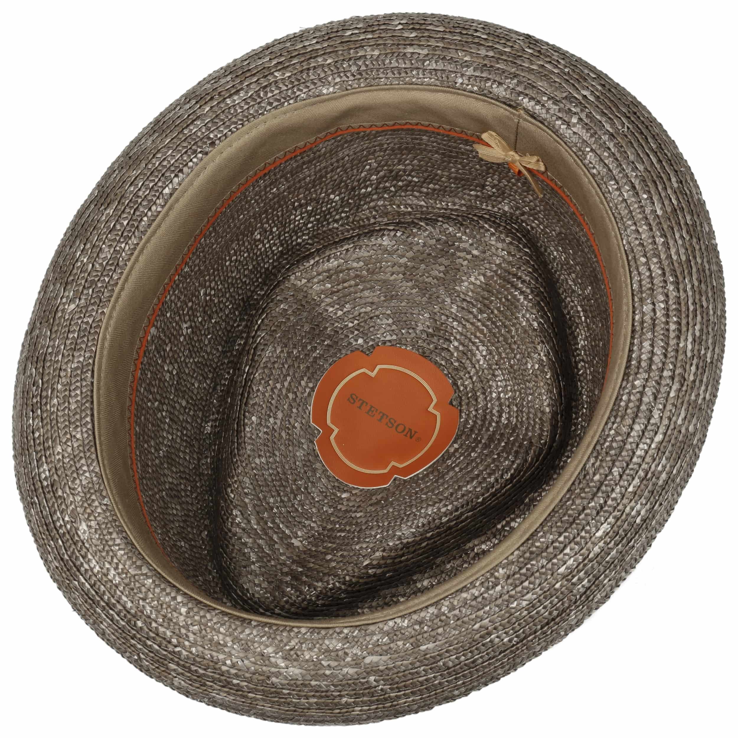 Chapeau Cowboy Stetson Fresno – Paille – Marron Et Vert – Taille 7 1/2 (XL) – Vintage