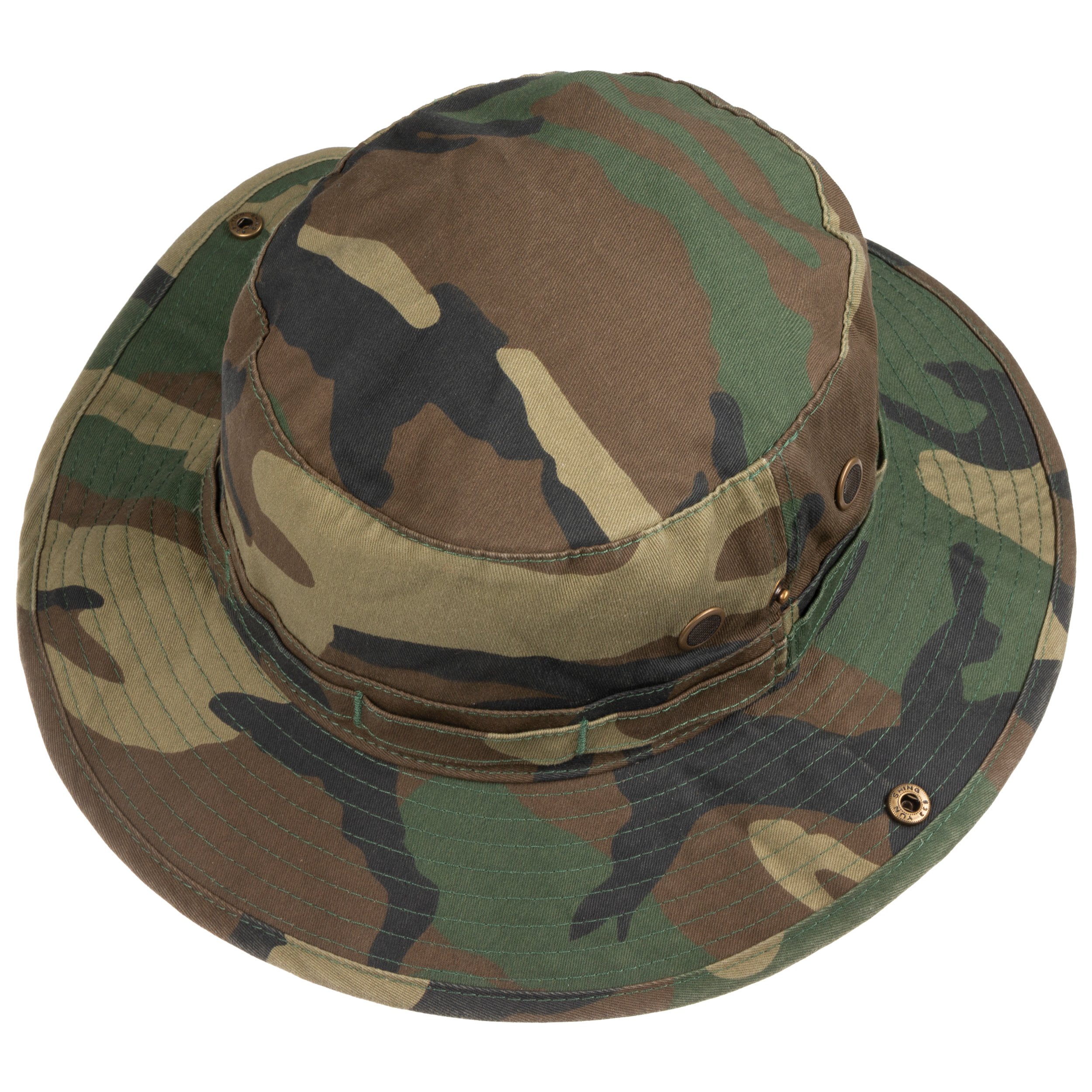 Chapeau Camouflé Vert - Taille 60 - Style Bob En Coton - Pour La Chasse