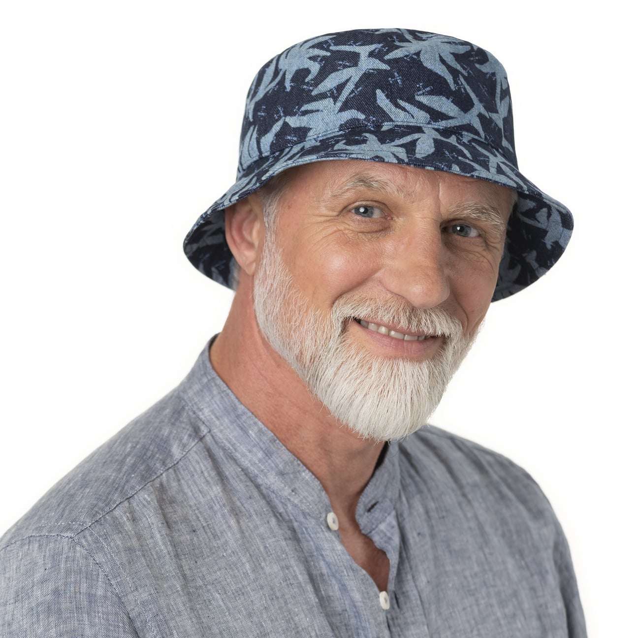 Stetson Chapeau En Tissu Denim Print Bucket Femme/Homme