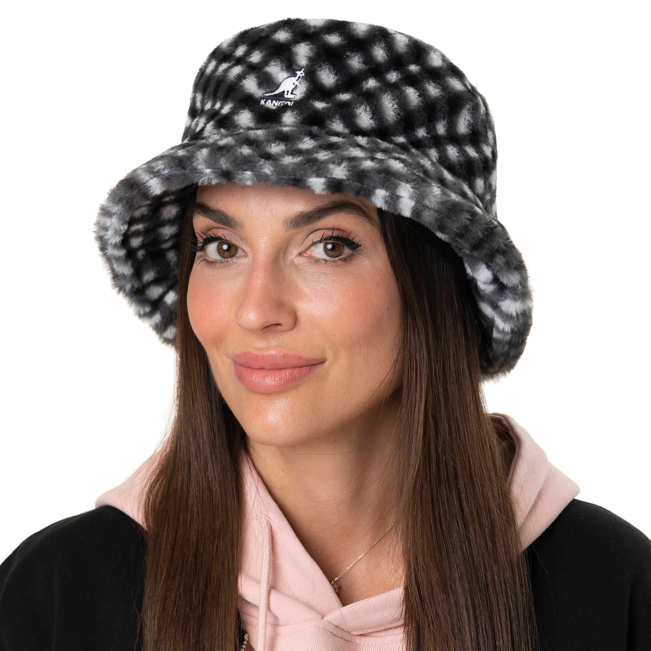 Chapeau Bucket Kangol Warped Check – Tissu Souple, Motif Damier Déformé, Style Rétro Et Décontracté