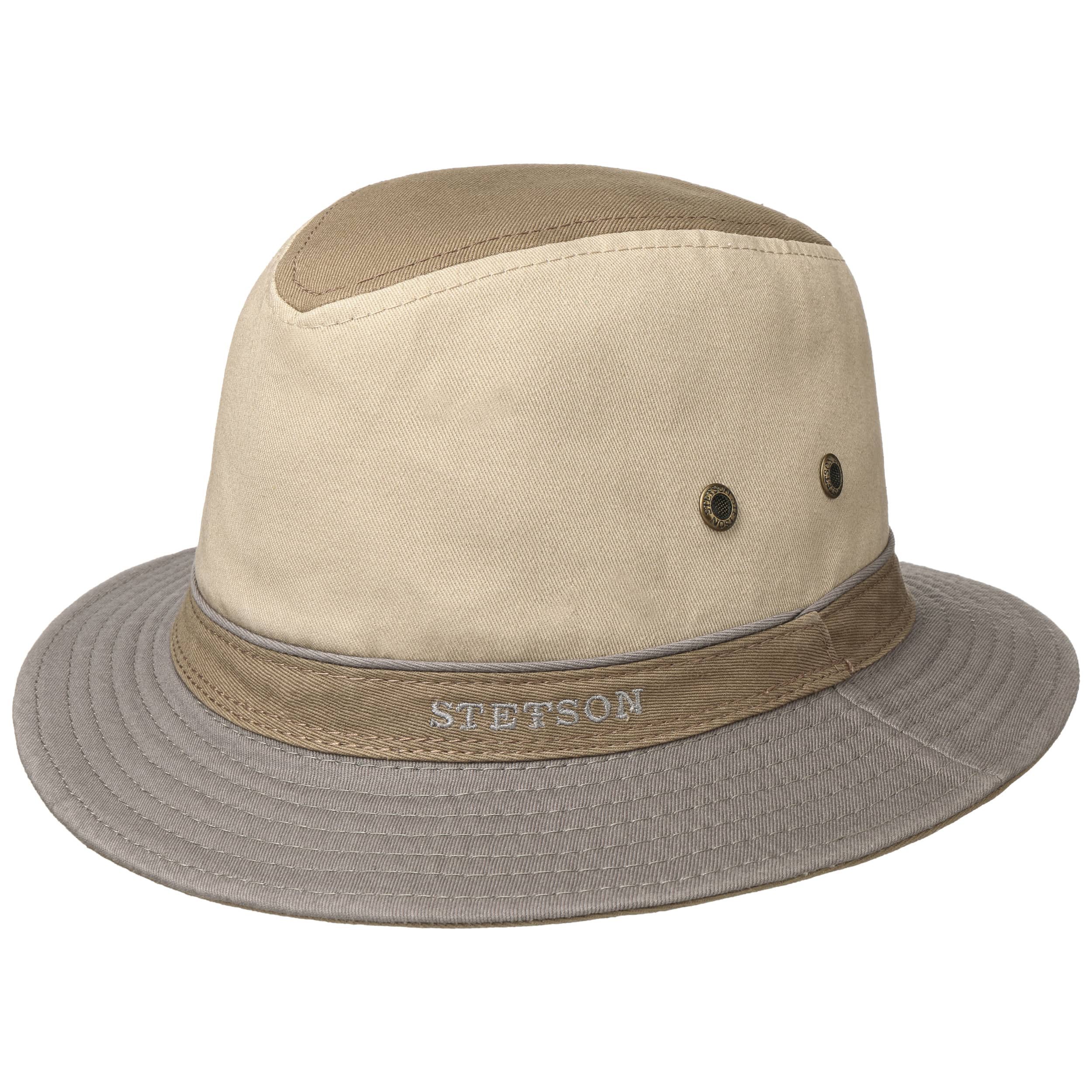 STETSON Chapeau Traveller Organic Cotton Homme - Chapeau Soleil Protection UV Avec Doublure