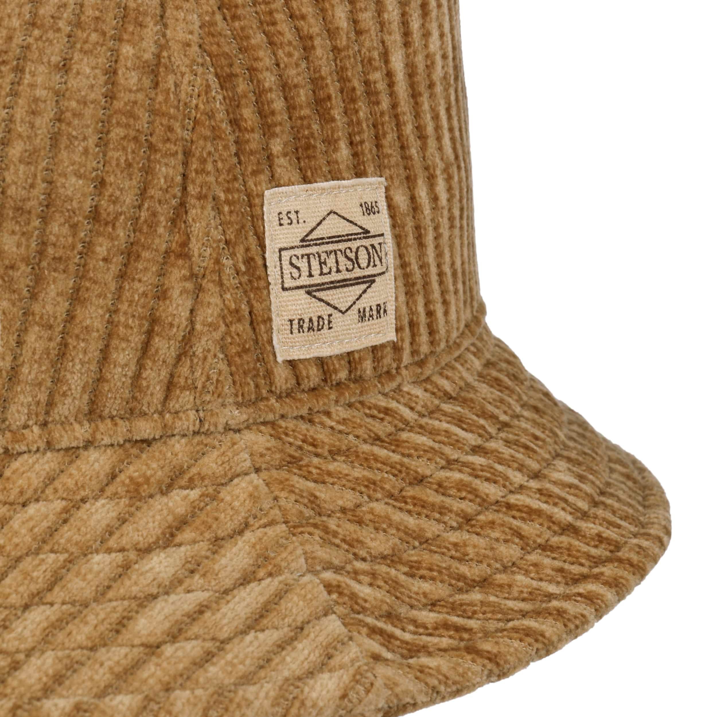 Chapeau Bucket Hat Stetson Belleview - Tissu Coton, Protection UV 40 - Unisexe Homme/femme - Fabriqué En UE, été Printemps