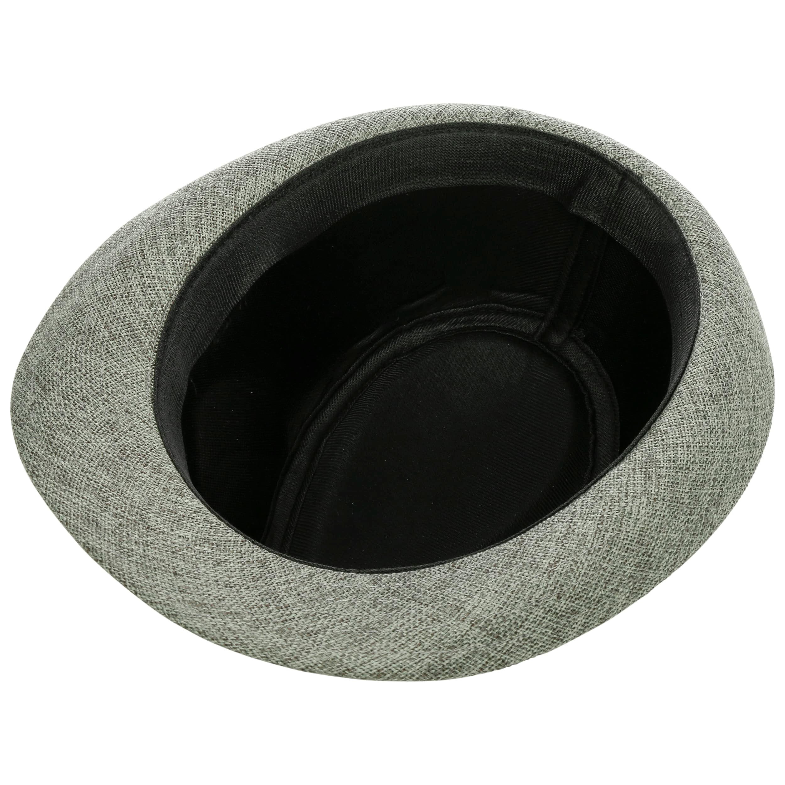 Lipodo Classic Melange Chapeau Trilby en Tissu Chine Multicolore avec Bande en Tissu Unisexe Printemps Ete