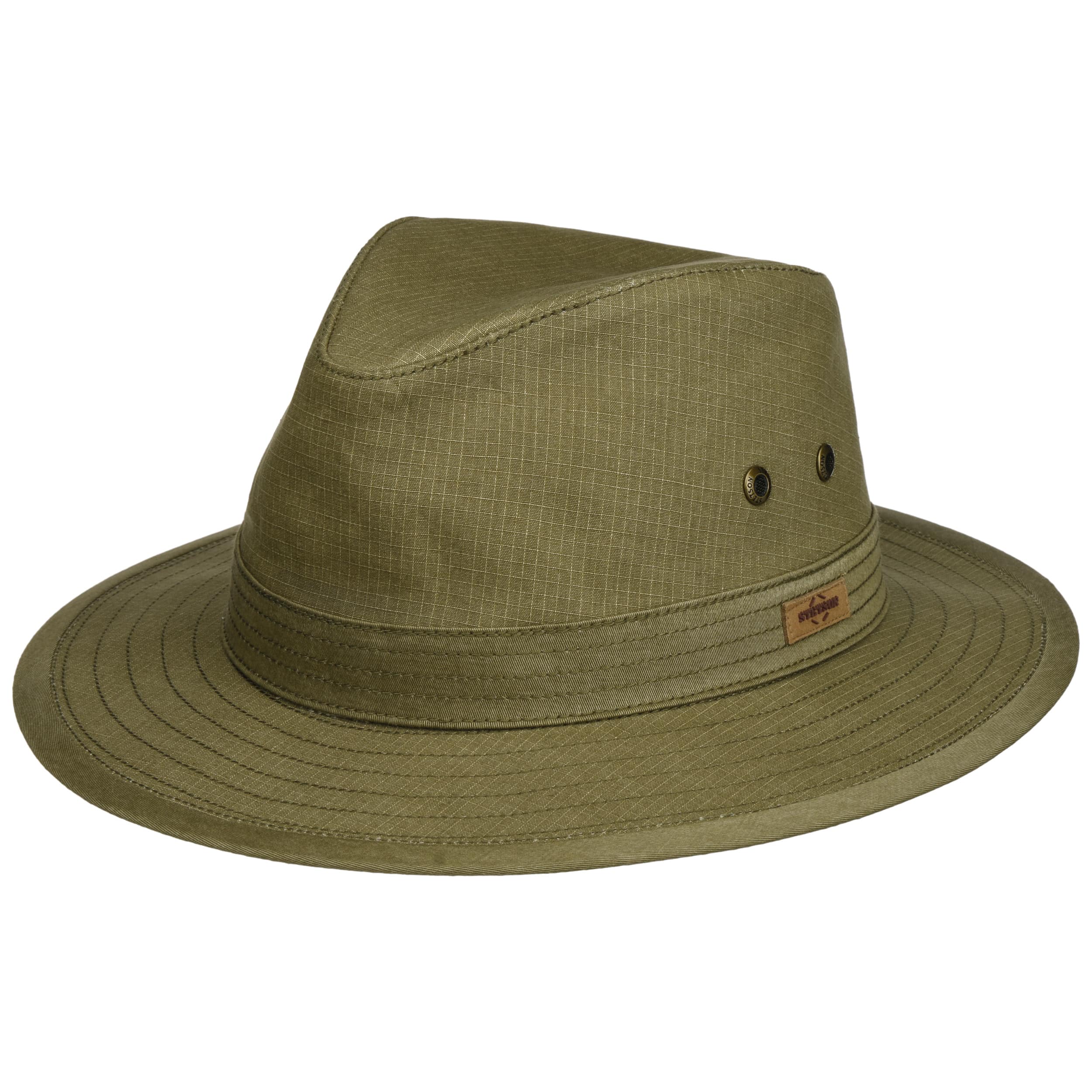 Chapeau Stetson Ripstop Mixte - 97% Coton - Bord Large 6,5cm - Protection Soleil Aventure