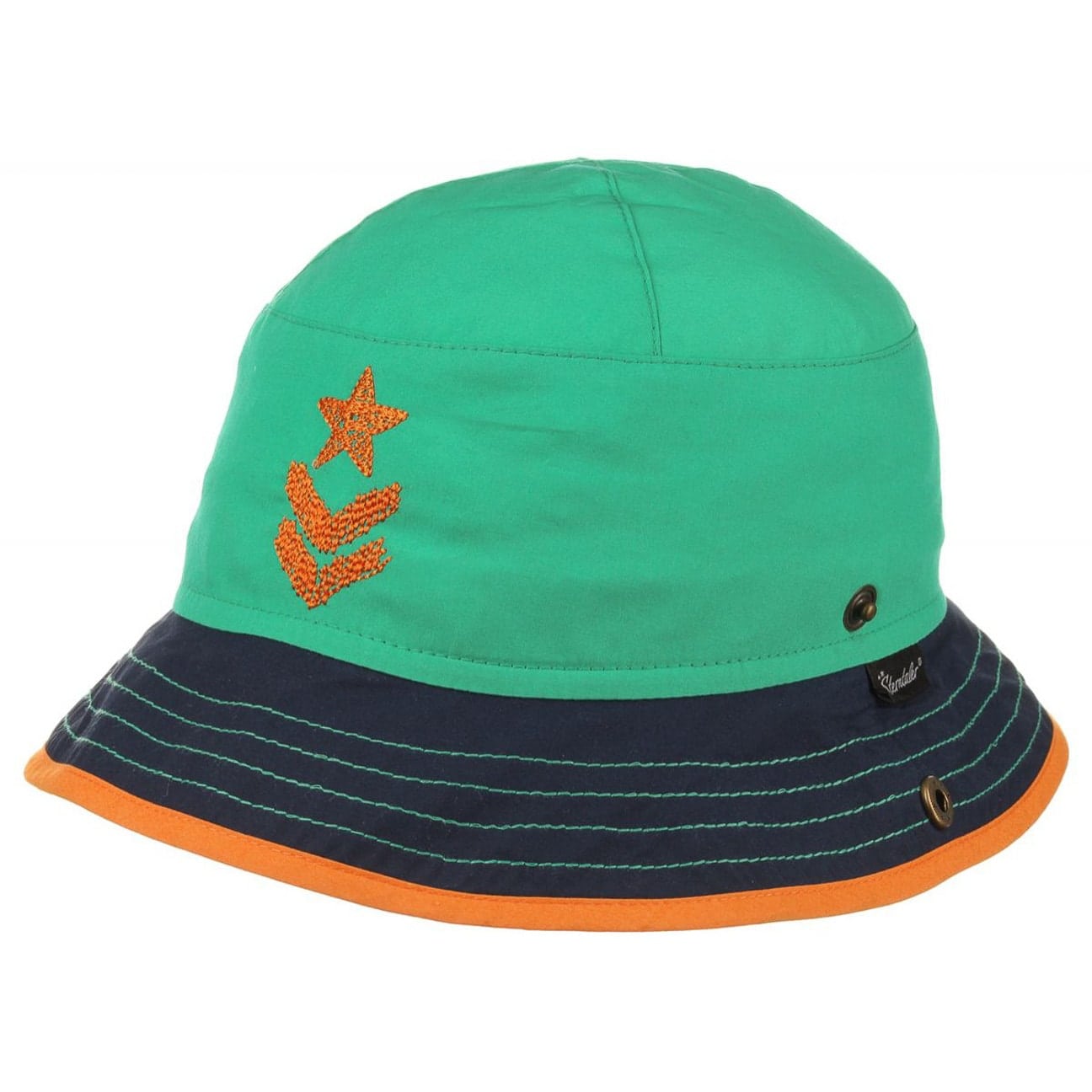Chapeau De Soleil Enfant Sterntaler - Coton UV Avec Cordon Serrage - Protection Nuque
