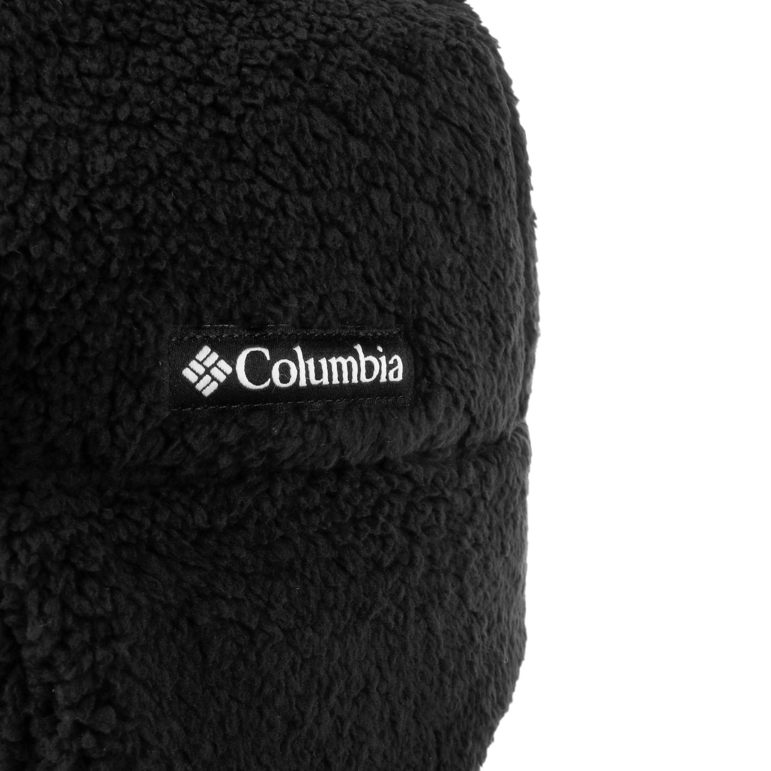 Chapeau D'hiver Columbia Polaire Vintage, Noir Et Jaune, Taille Unique, Pour Adulte
