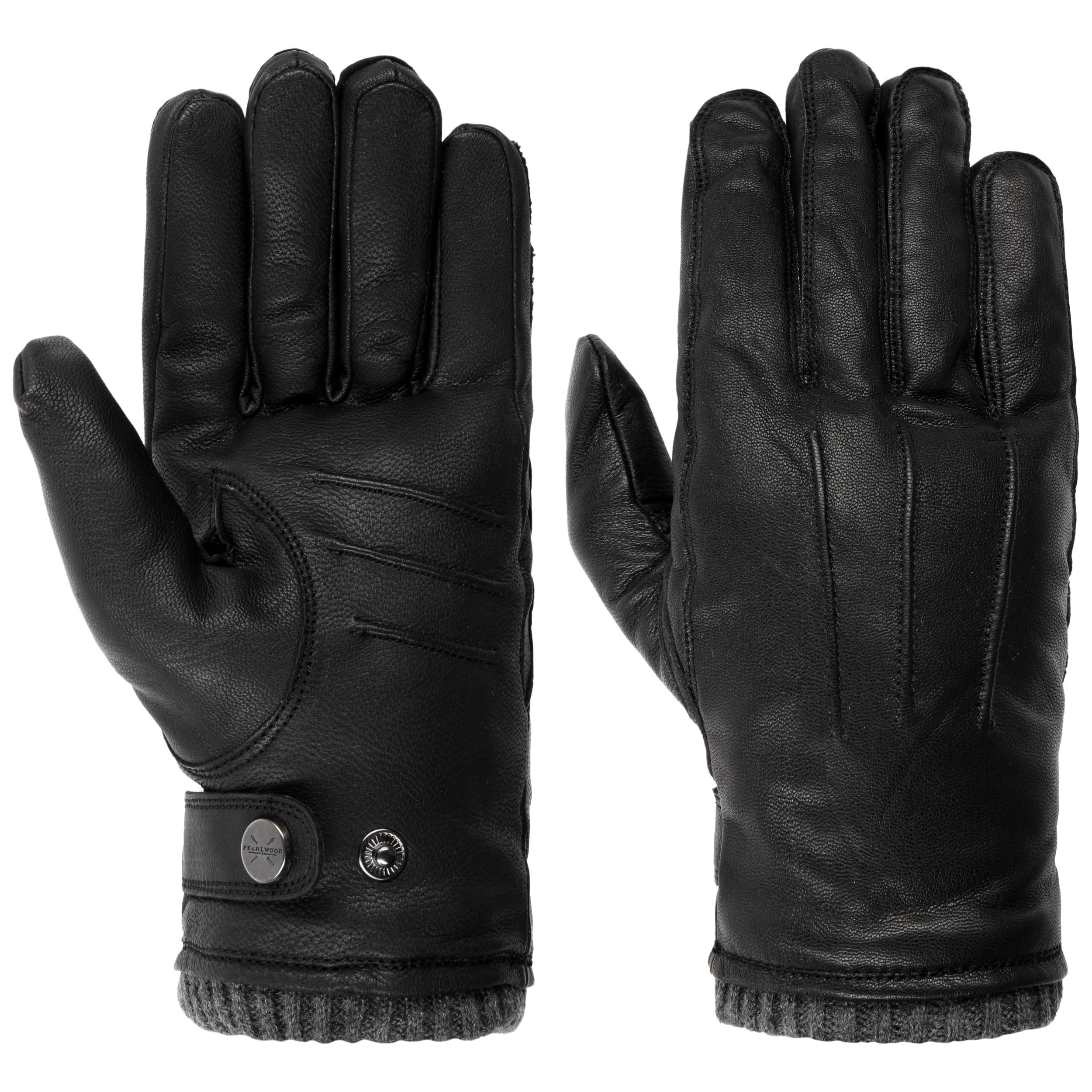Gants Classiques Femme En Cuir Noir - Taille 6.5 - Neufs Sans étiquettes