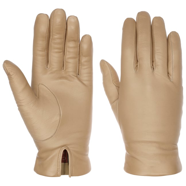 Gants beige agneau doublé soie, Gloves Forino - GANTS CA131 Beige | Cesare Nori
