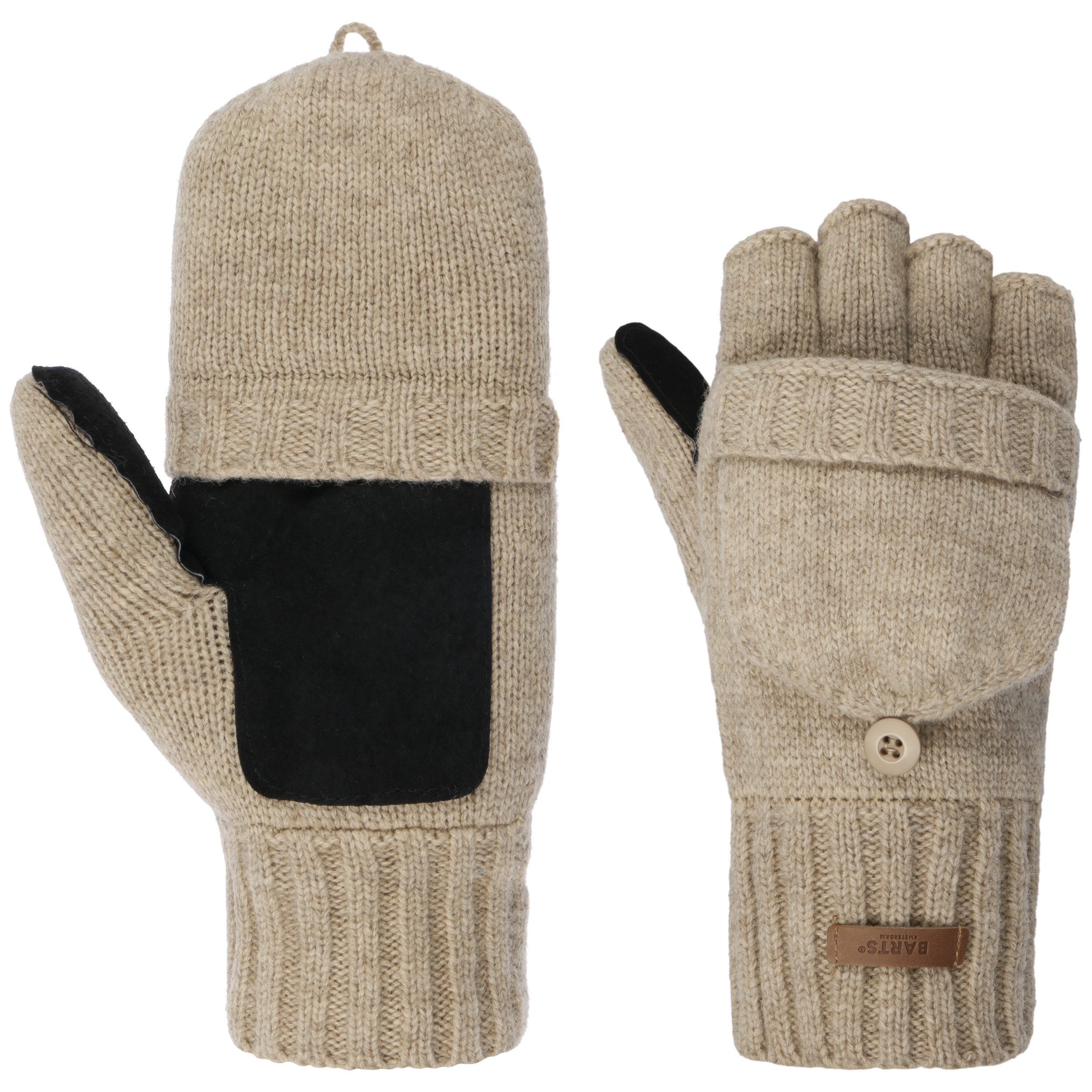 Mitaine convertible laine doublée Sherpa homme