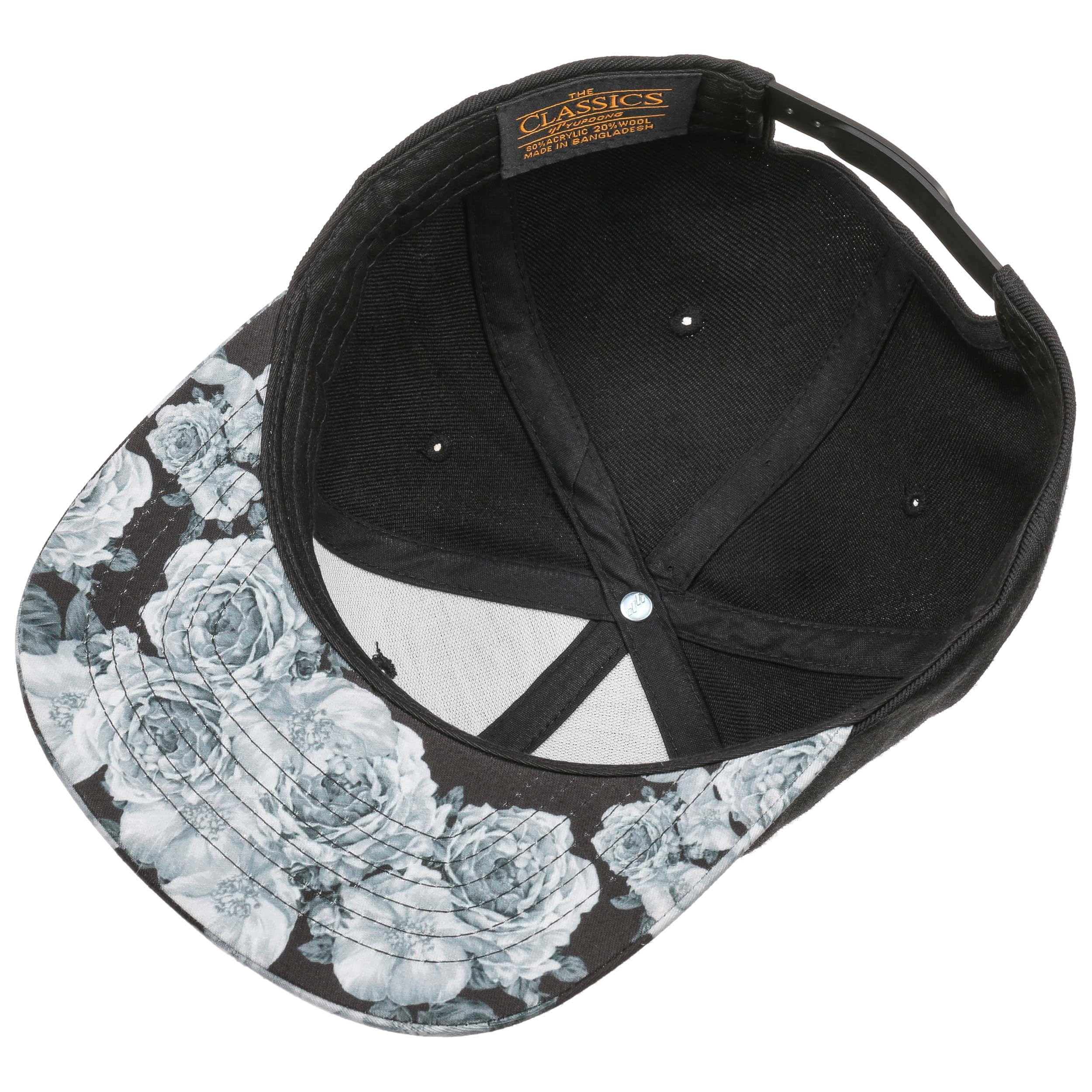 Casquette Snapback Hater Rose Motif Floral - Édition Spéciale (Neuf Avec étiquettes)