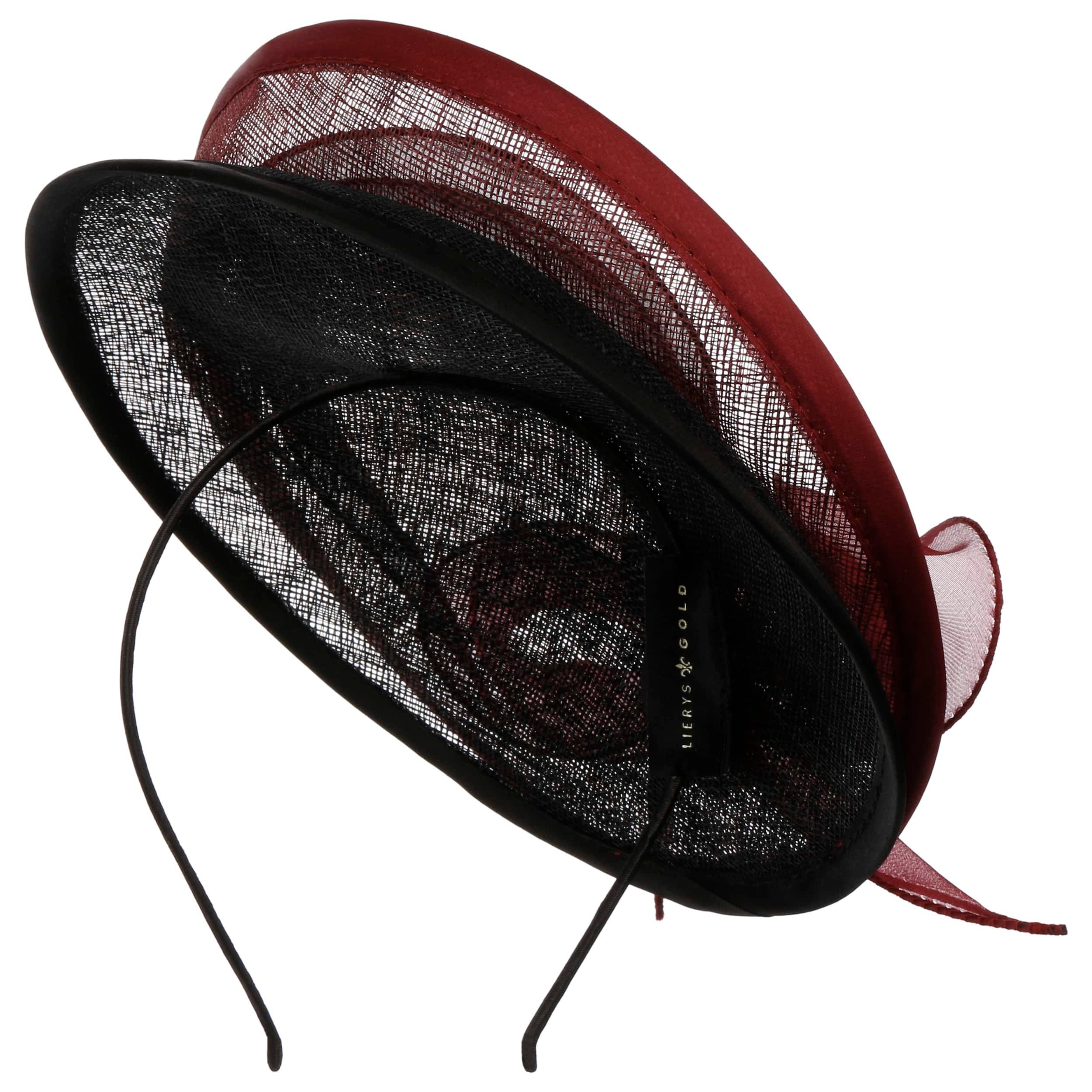 Serre-tête Satin Froissé Bordeaux/noir - Taille Unique, Occasion état Neuf, Diadème élégant Pour Femme