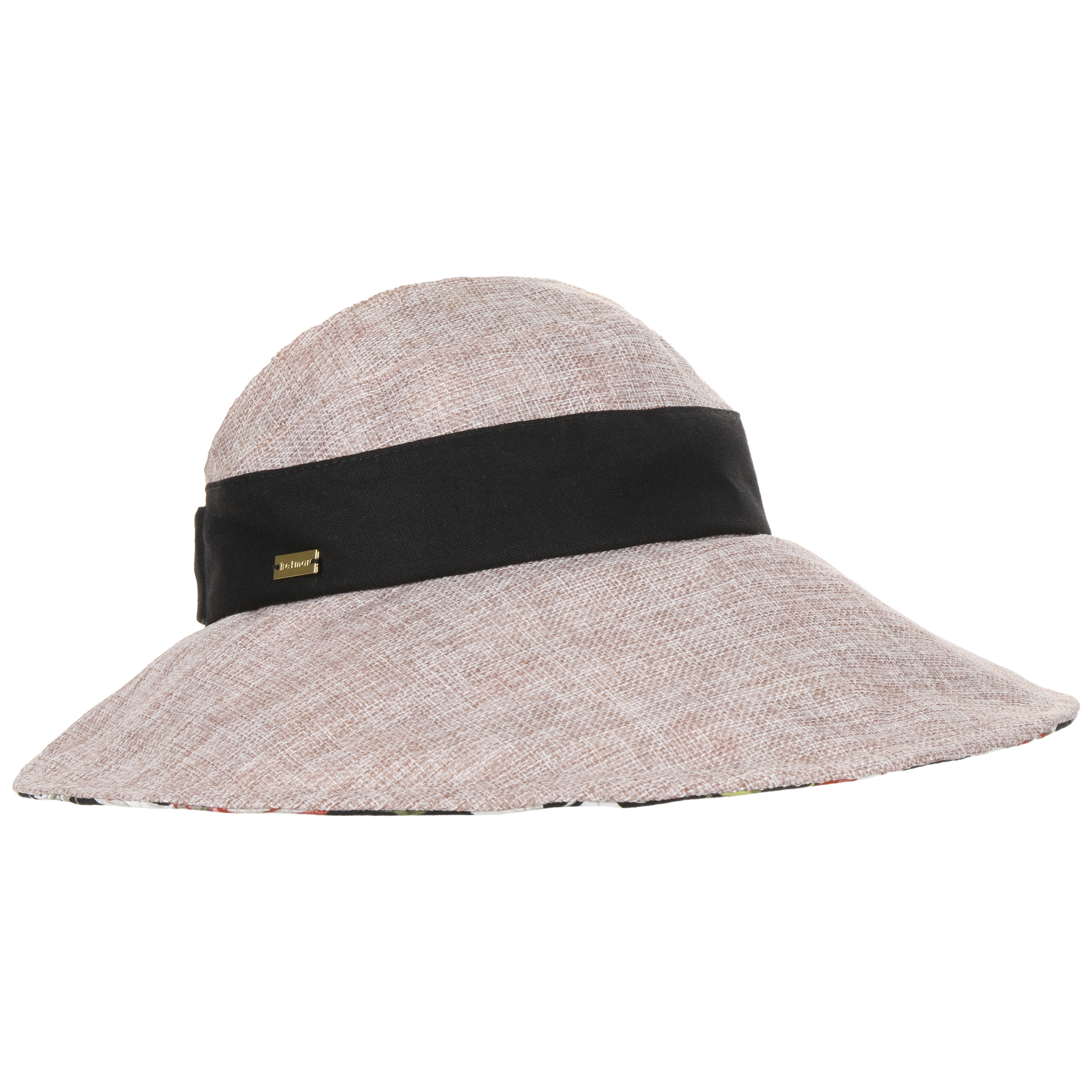 Accessoires Chapeaux et casquettes Chapeaux de soleil et visières Chapeaux de soleil Chapeau floral beige clair 